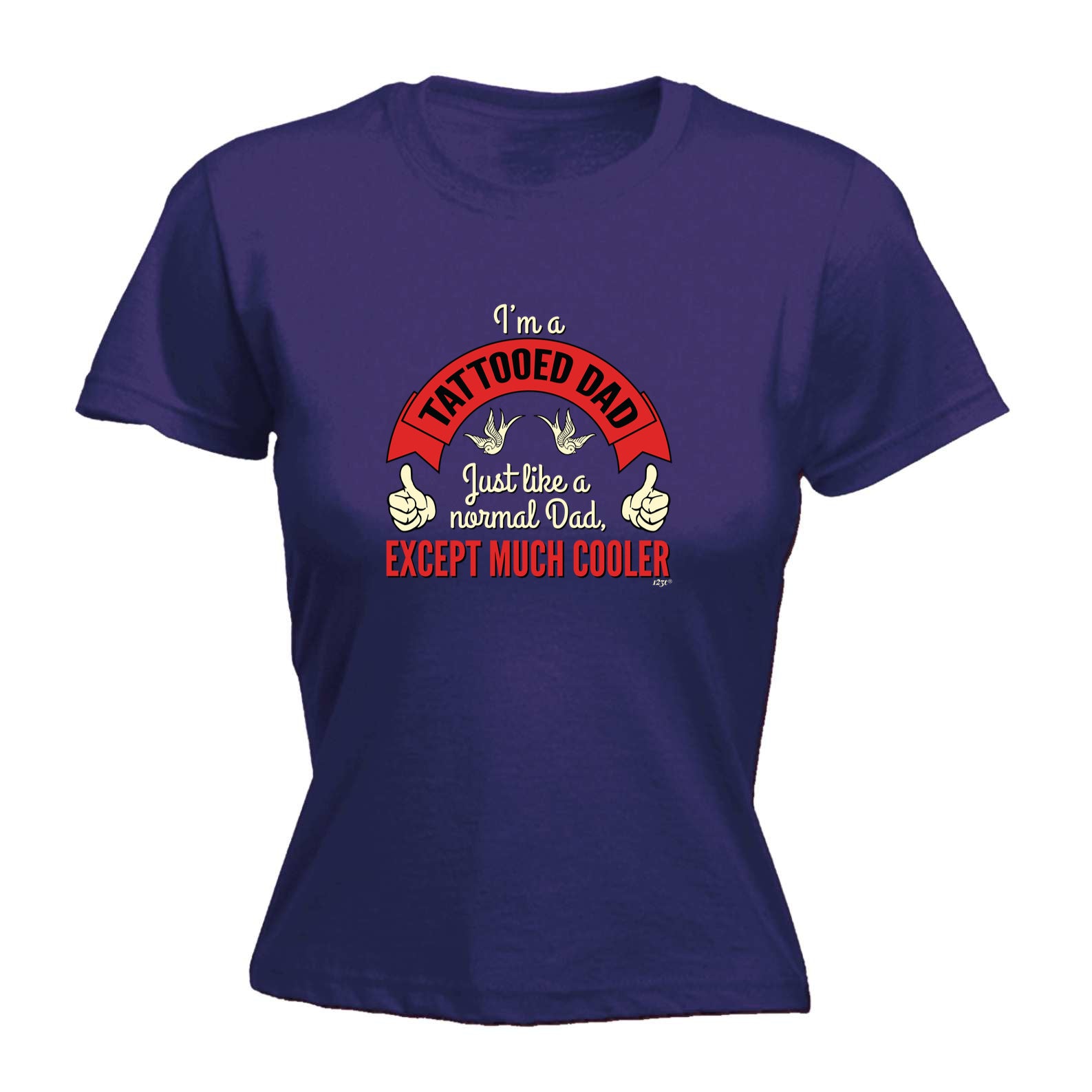 Im A Tattooed Dad - Funny Womens T-Shirt Tshirt