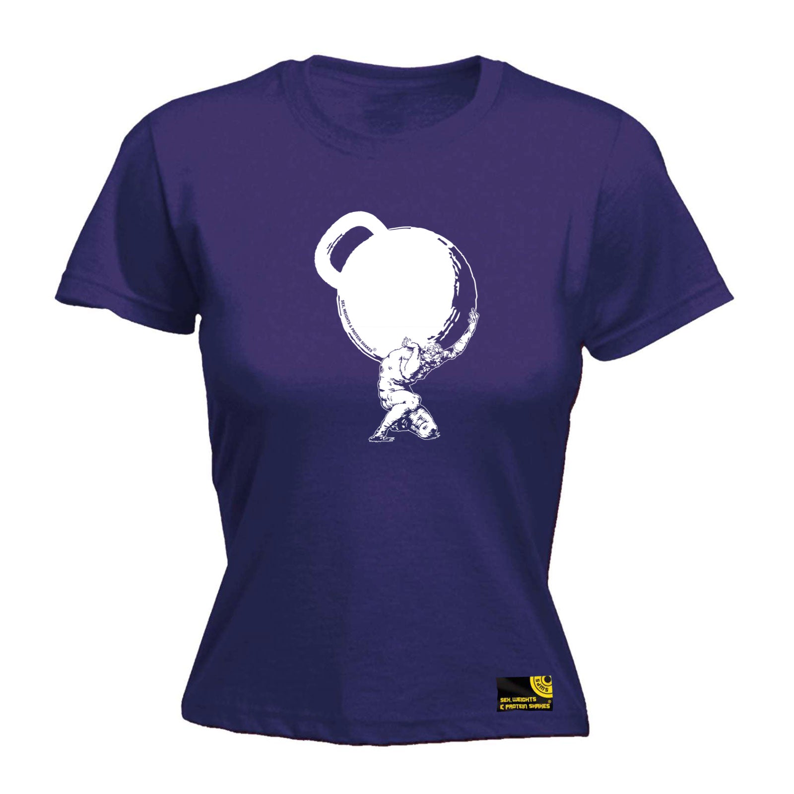 Swps Atlas Greek God Kettlebell - Funny Womens T-Shirt Tshirt