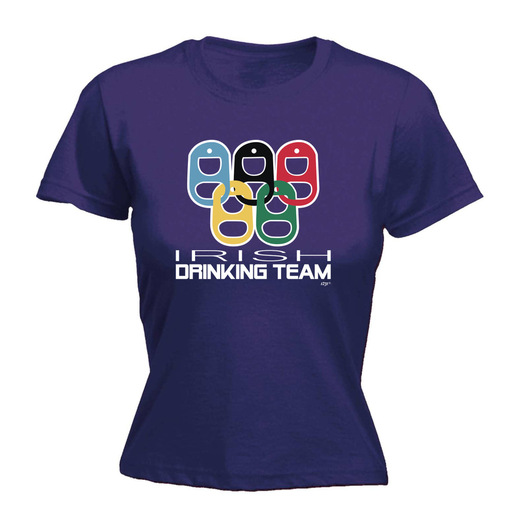 Irish Drinking Team Rings - Funny Womens T-Shirt Tshirt
