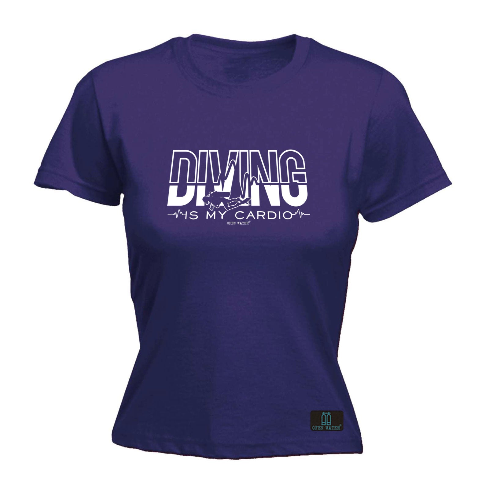 Ow Diving Is My Cardio - Funny Womens T-Shirt Tshirt