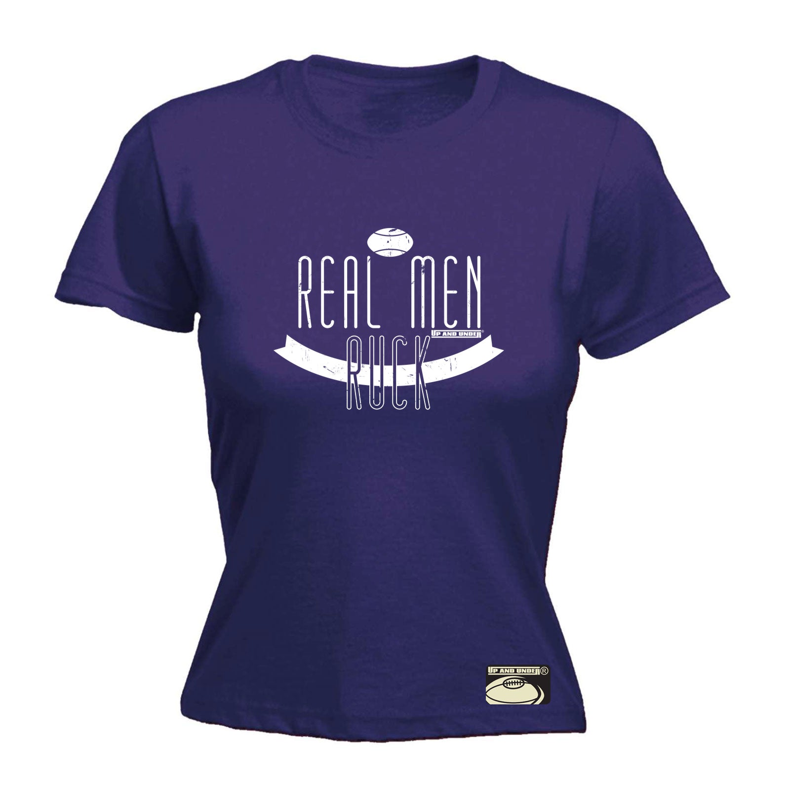 Uau Real Men Ruck - Funny Womens T-Shirt Tshirt
