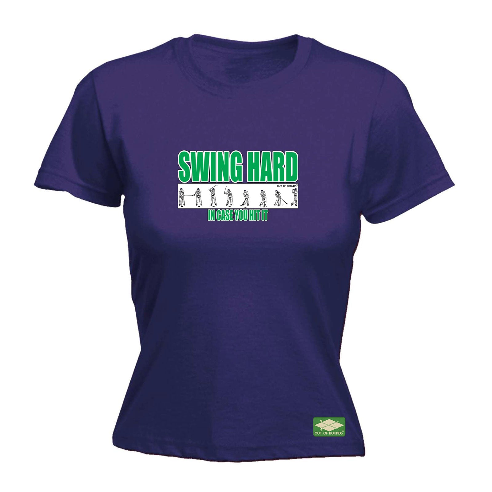Oob Swing Hard In Case You Hit It - Funny Womens T-Shirt Tshirt