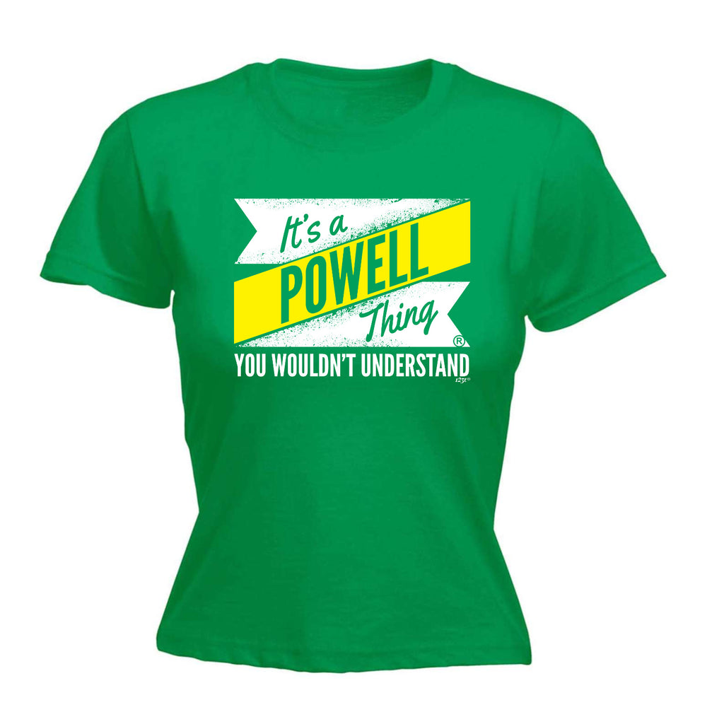 Powell V2 Surname Thing - Funny Womens T-Shirt Tshirt