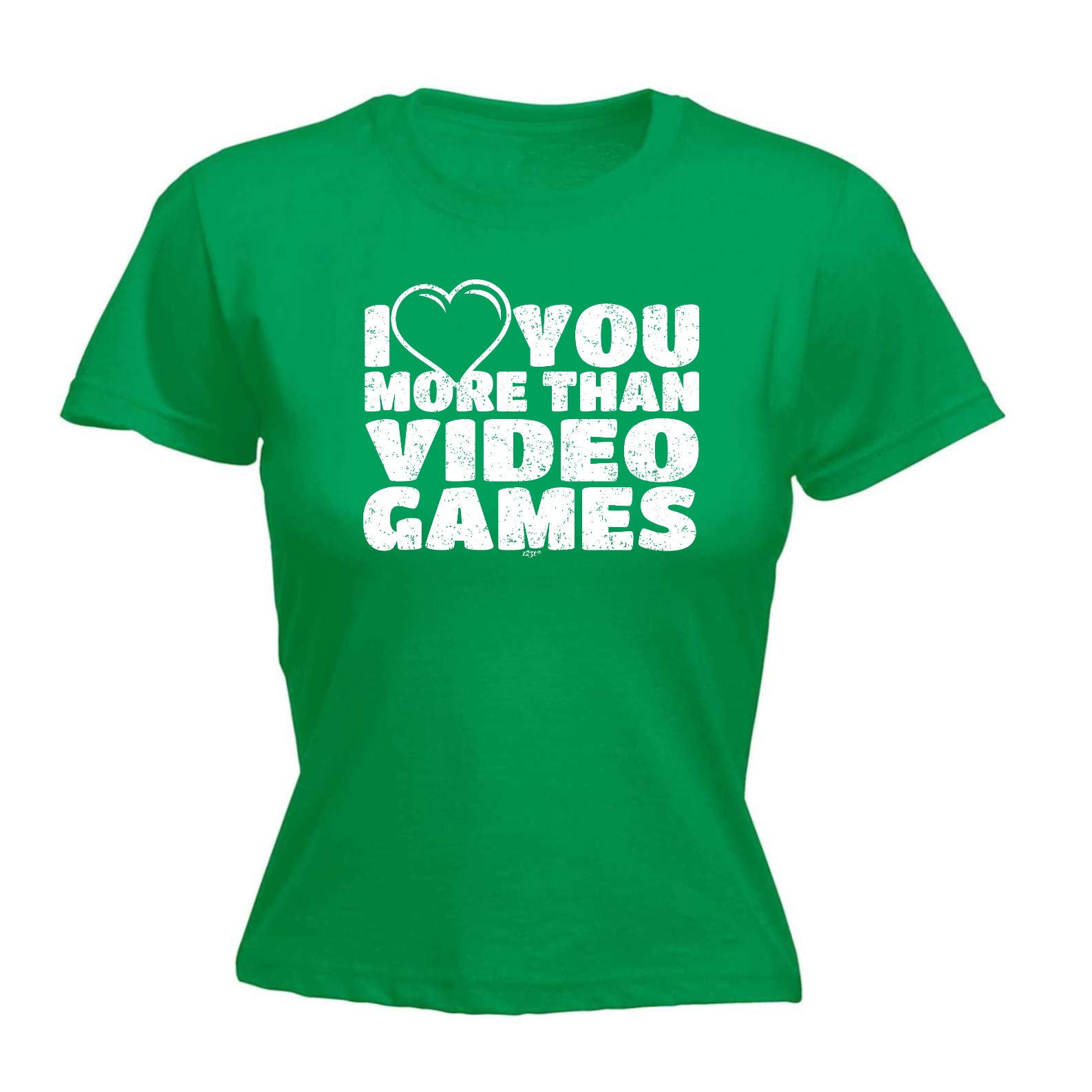 Love You More Than Video Games - Funny Womens T-Shirt Tshirt