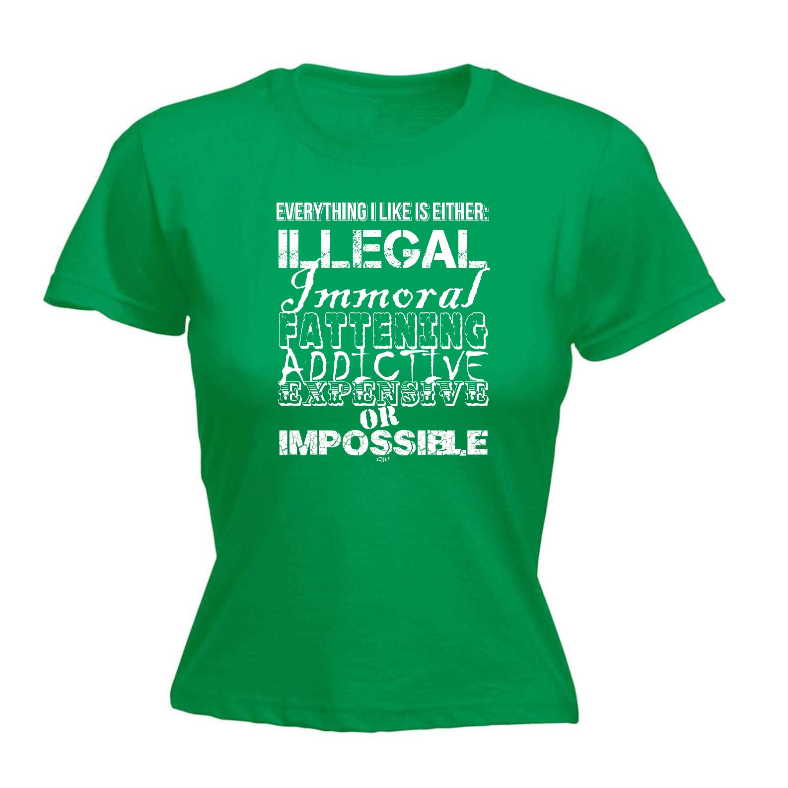 Everything Like Is Either Immoral Or Impossible - Funny Womens T-Shirt Tshirt