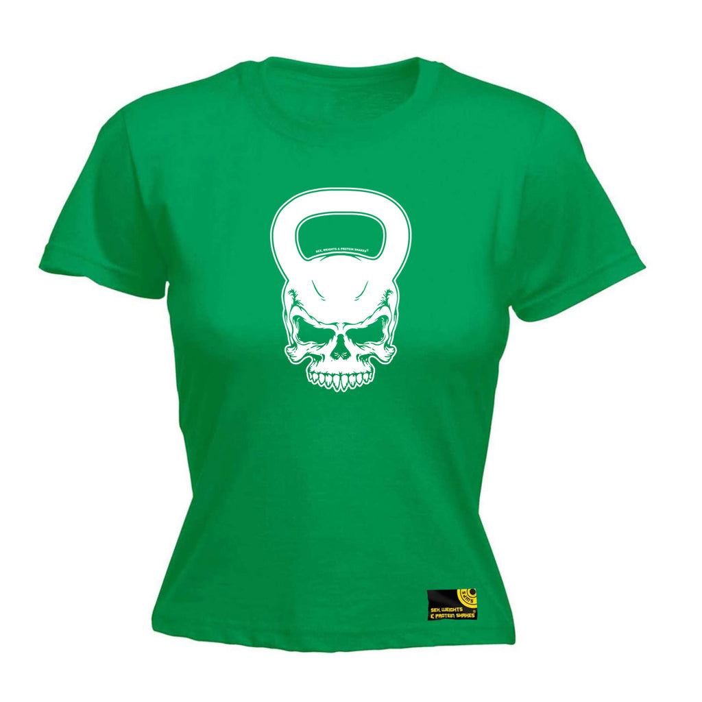 Swps Kettlebell Skull - Funny Womens T-Shirt Tshirt
