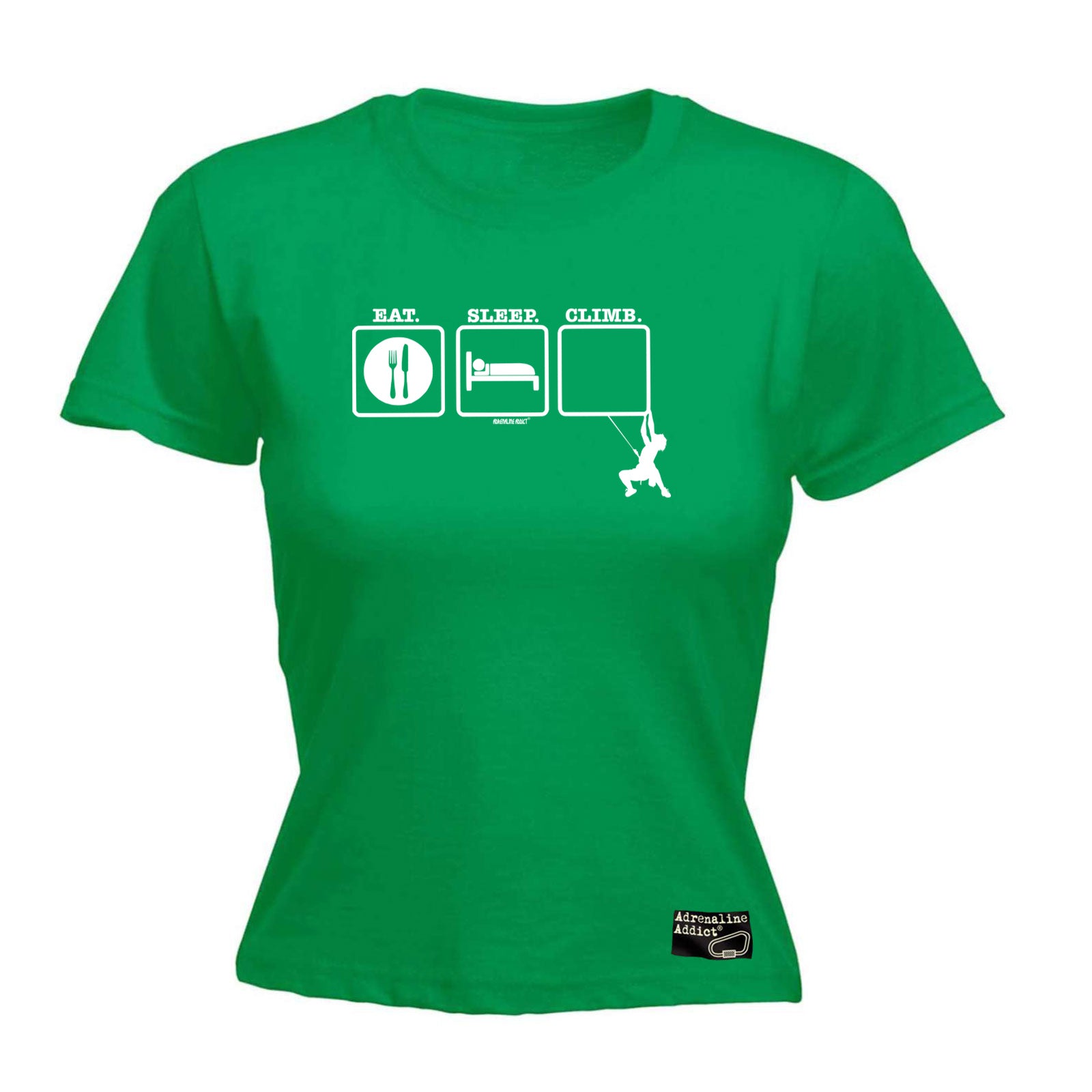 Aa Eat Sleep Climb 1 - Funny Womens T-Shirt Tshirt