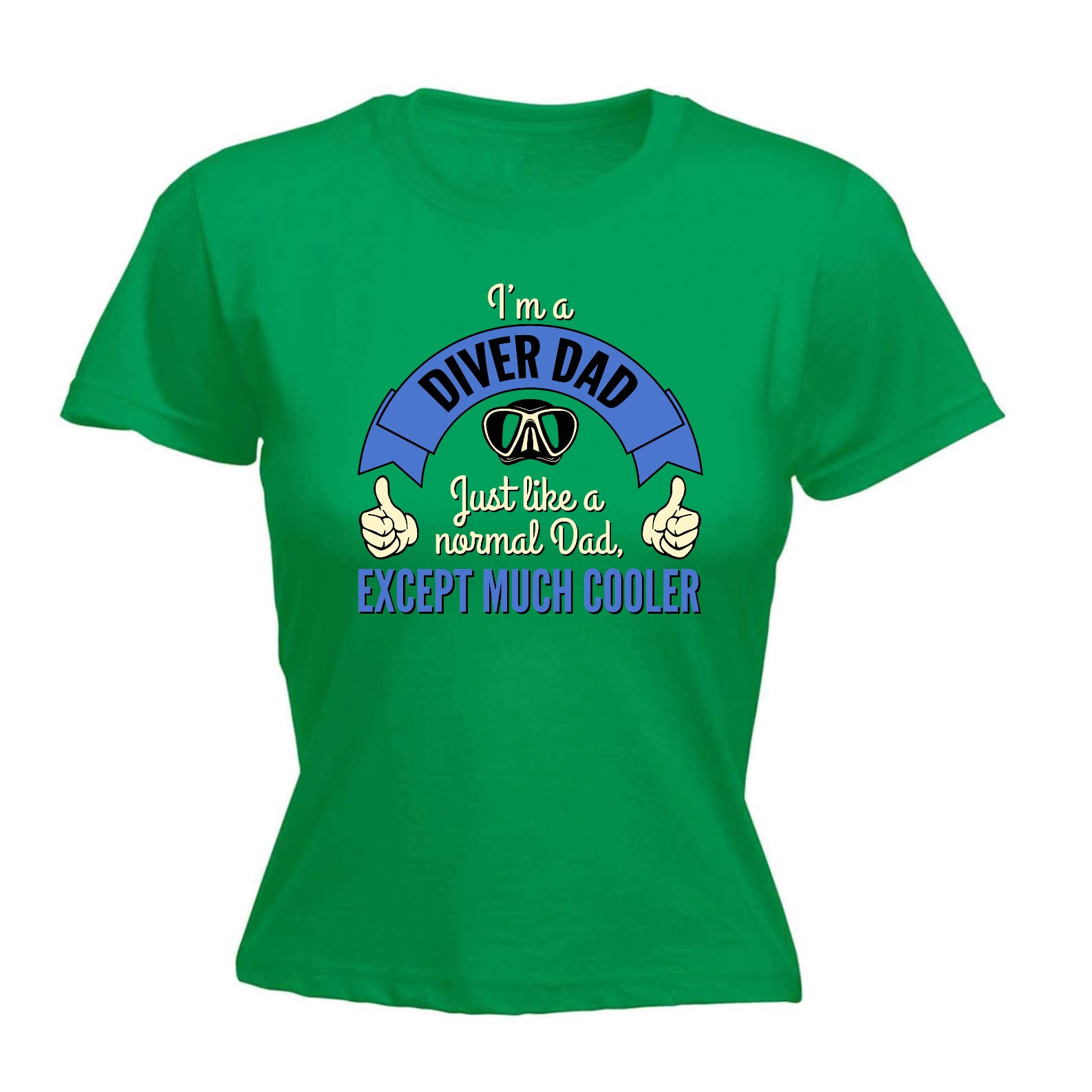 Ow Im A Diver Dad - Funny Womens T-Shirt Tshirt