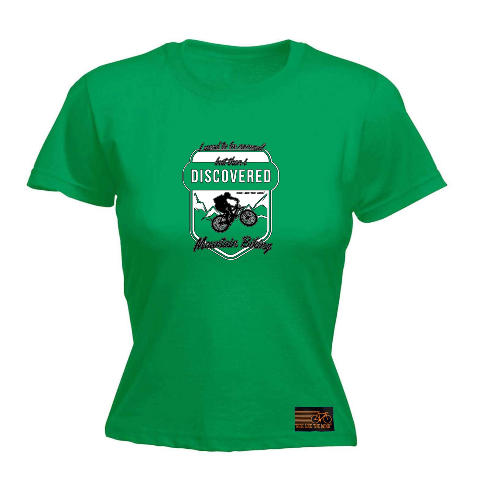 Rltw I Used To Be Normal Mountain Biking - Funny Womens T-Shirt Tshirt