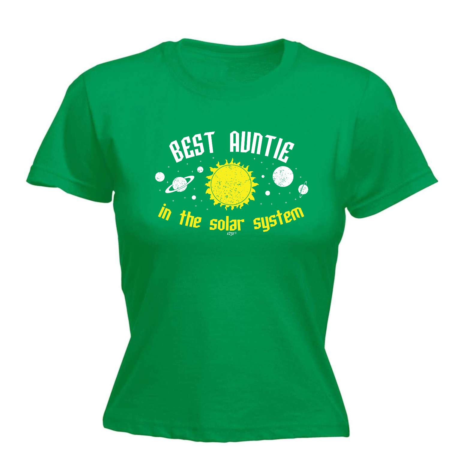Best Auntie Solar System - Funny Womens T-Shirt Tshirt