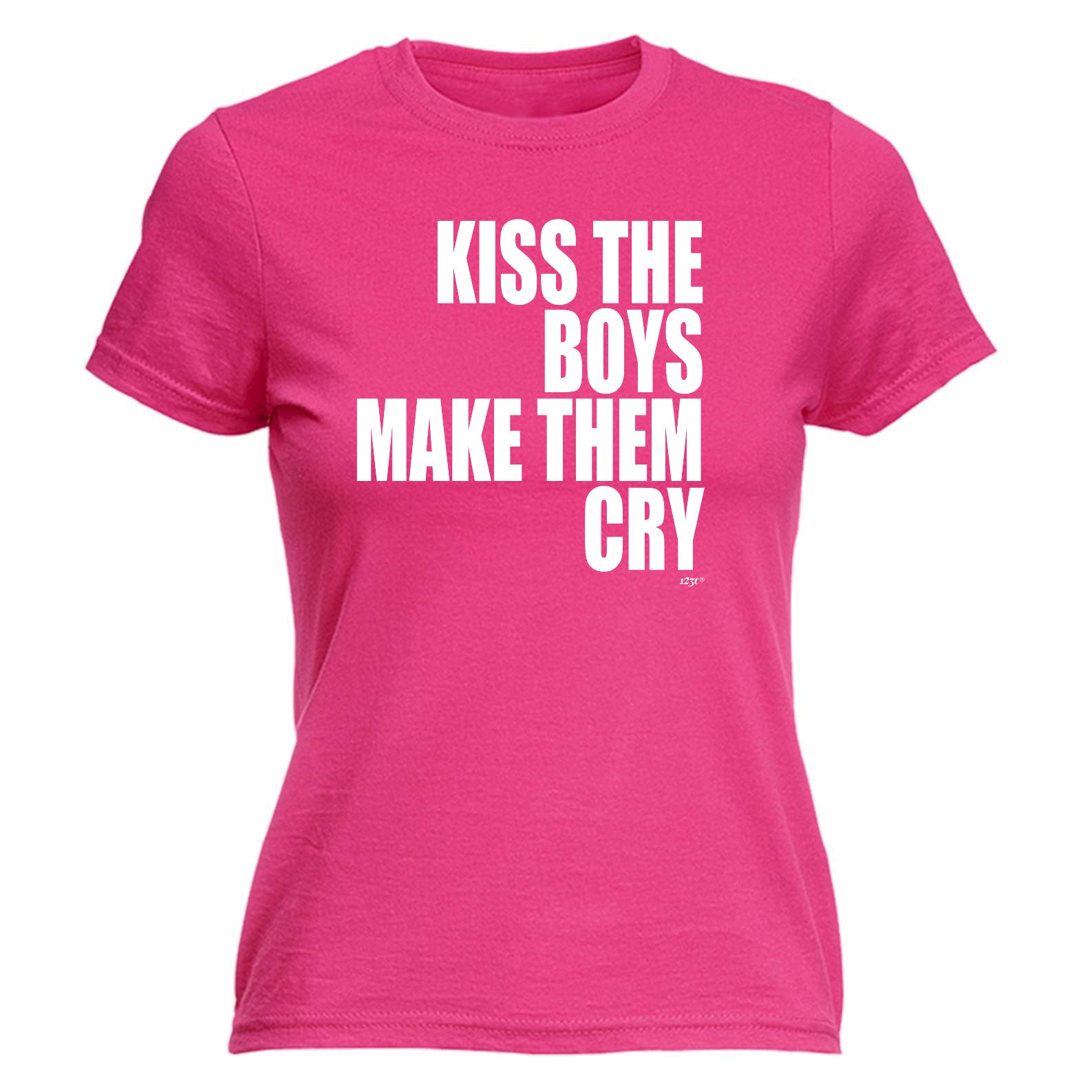 Kiss The Boys Make Them Cry - Funny Womens T-Shirt Tshirt
