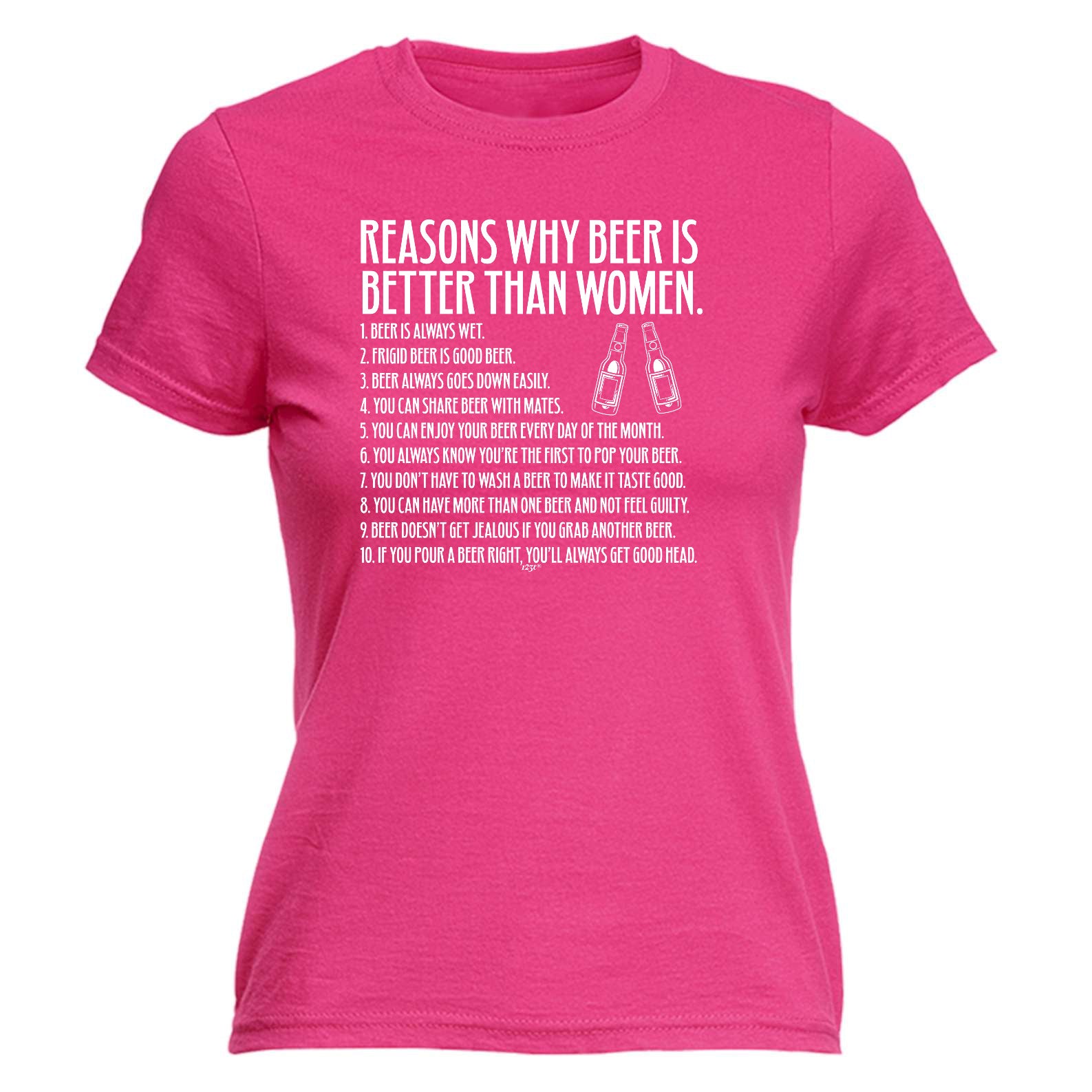 Reasons Why Beer Is Better Than Women - Funny Womens T-Shirt Tshirt