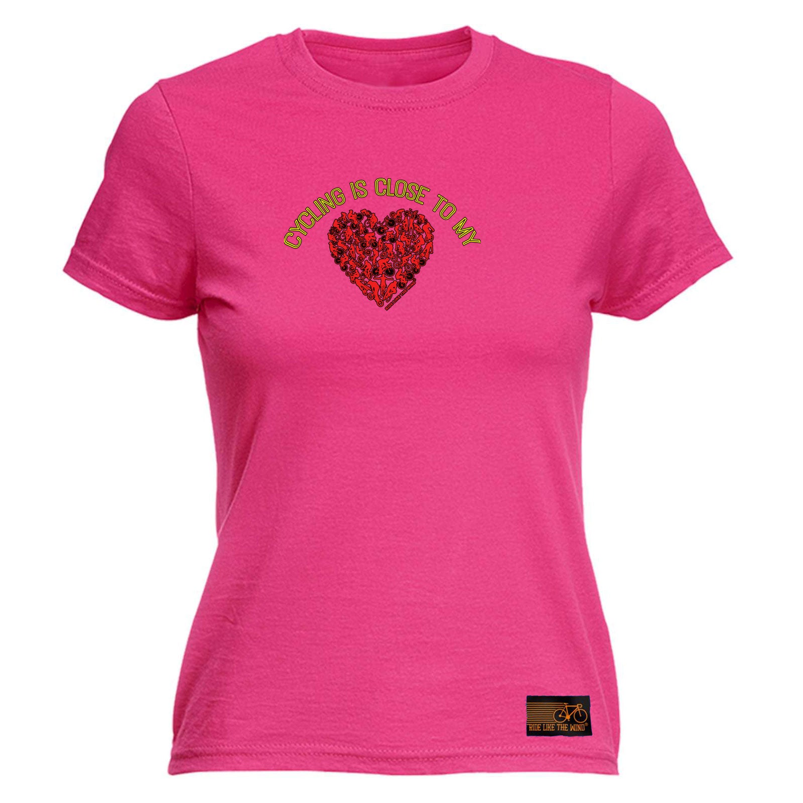 Rltw Cycling Is Close To My Heart - Funny Womens T-Shirt Tshirt