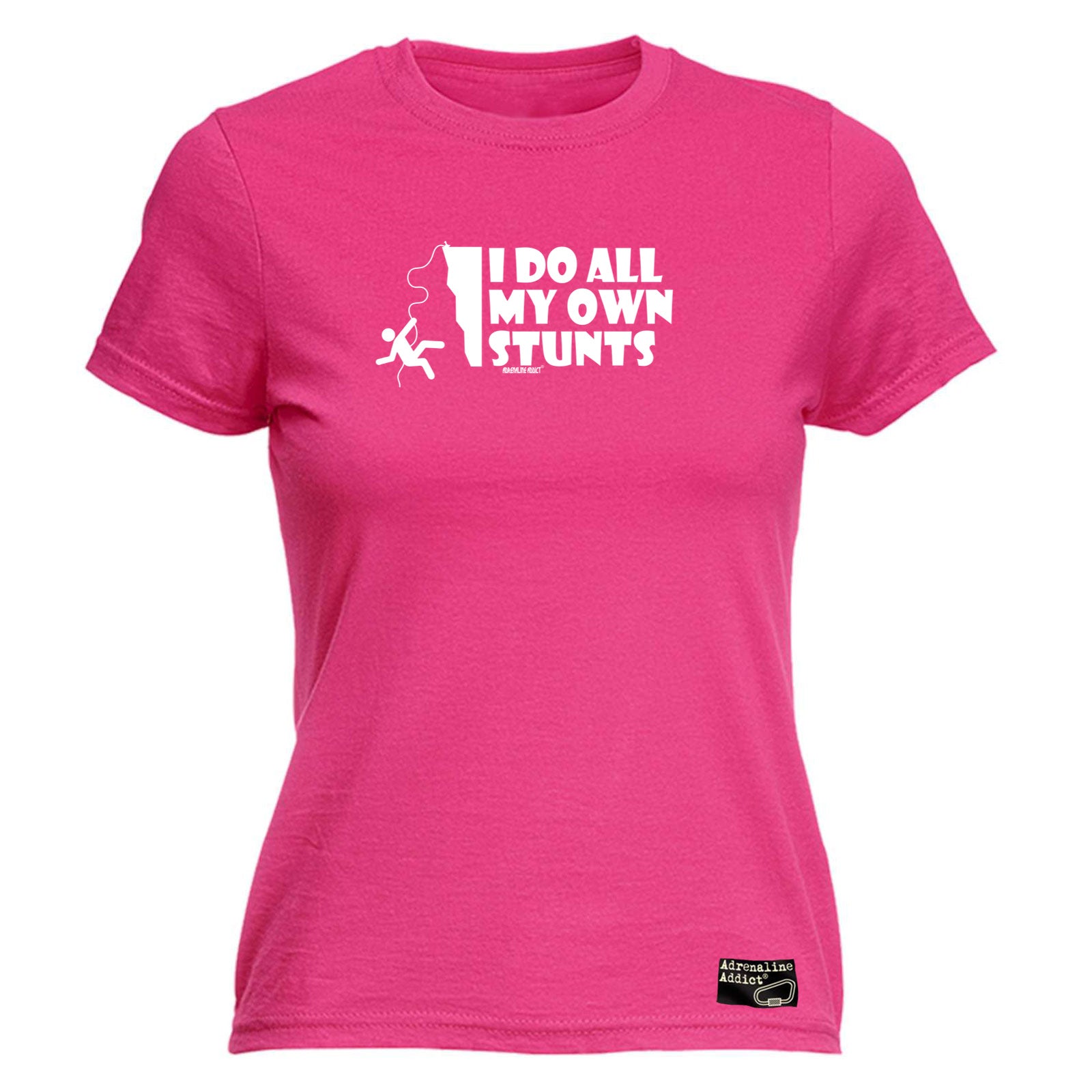Aa I Do All My Own Stunts Climbing - Funny Womens T-Shirt Tshirt