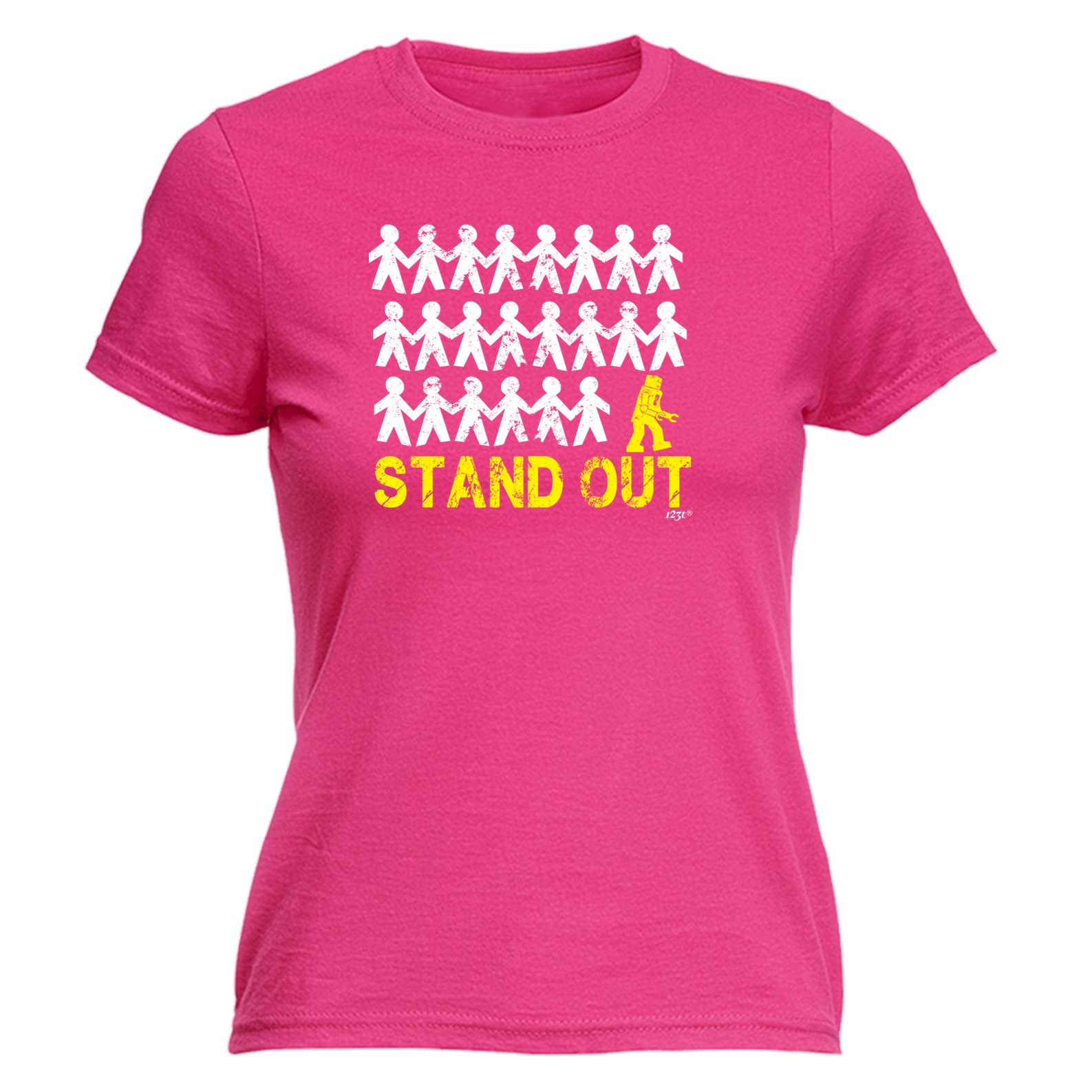 Stand Out Robot - Funny Womens T-Shirt Tshirt