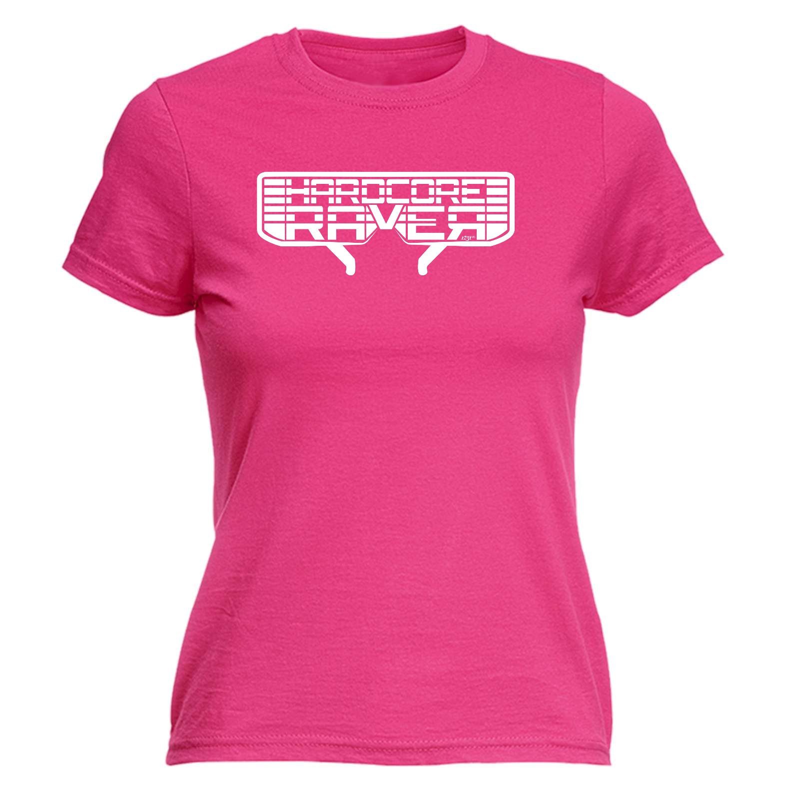 Hardcore Raver Glasses - Funny Womens T-Shirt Tshirt