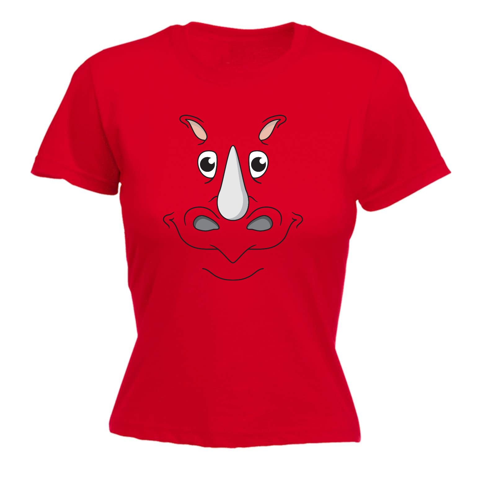 Rhino Ani Mates - Funny Womens T-Shirt Tshirt
