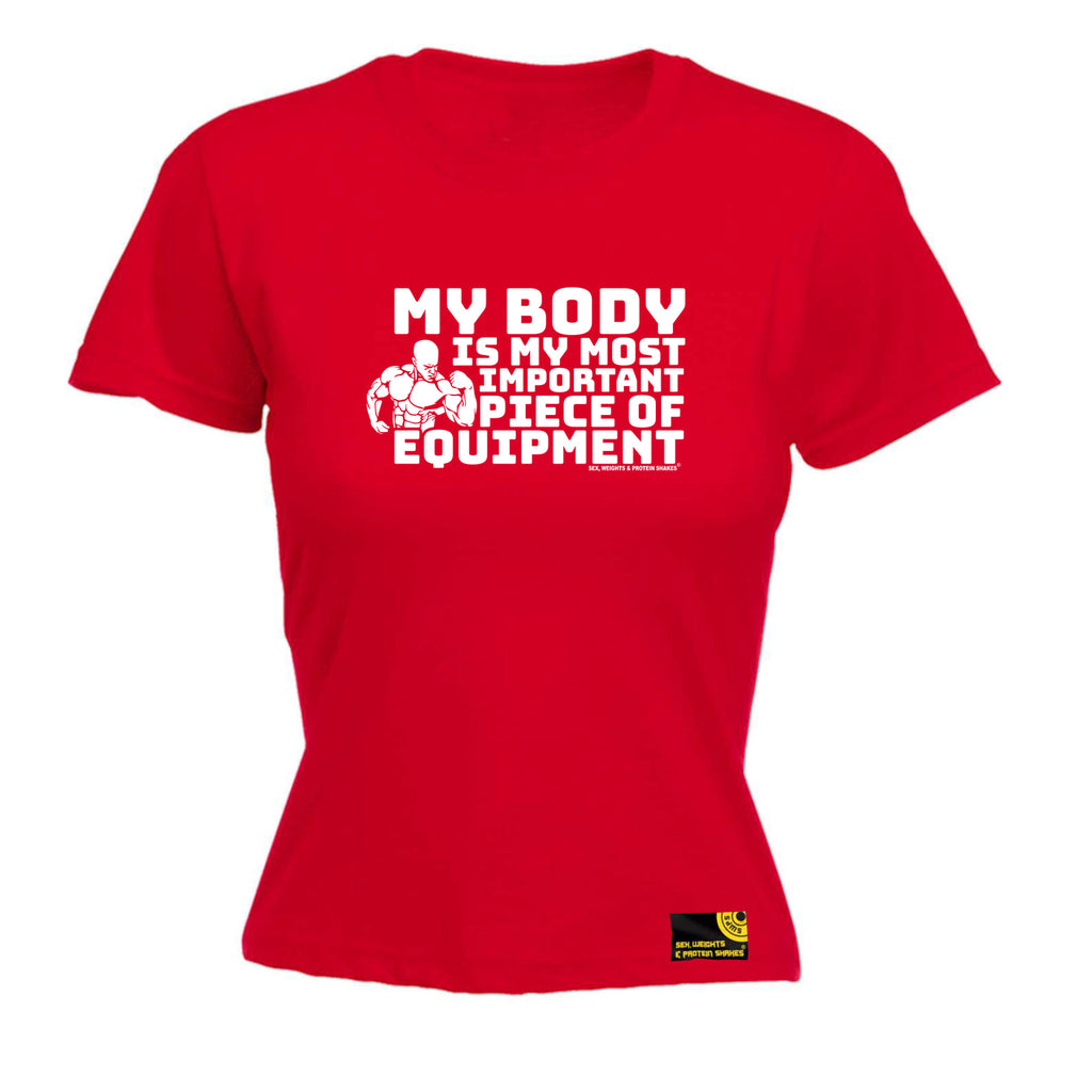 Swps My Body Is My Most Important Piece Of Equipmen - Funny Womens T-Shirt Tshirt