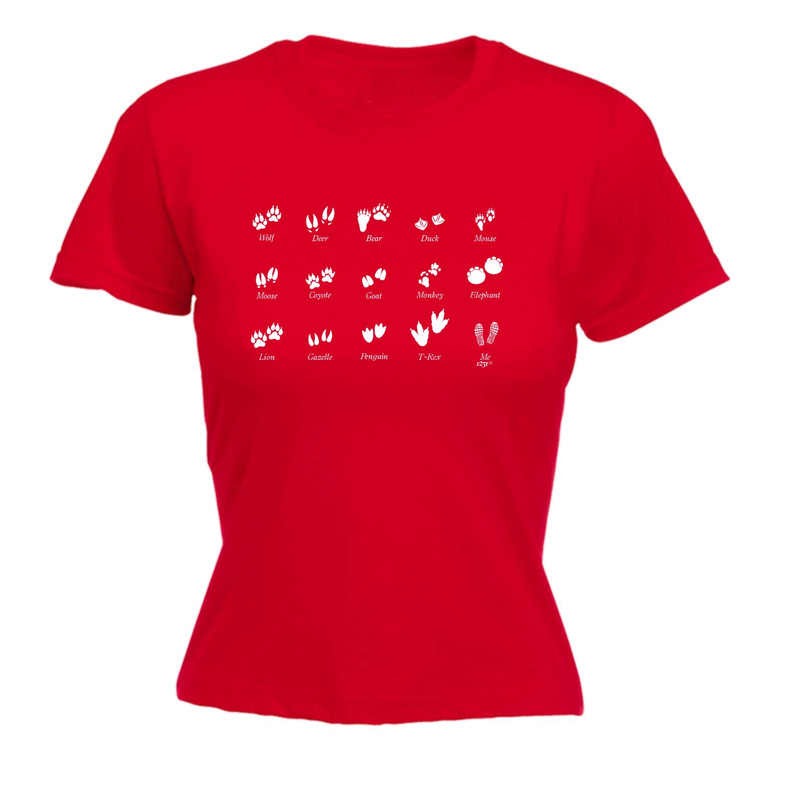 Footprints - Funny Womens T-Shirt Tshirt