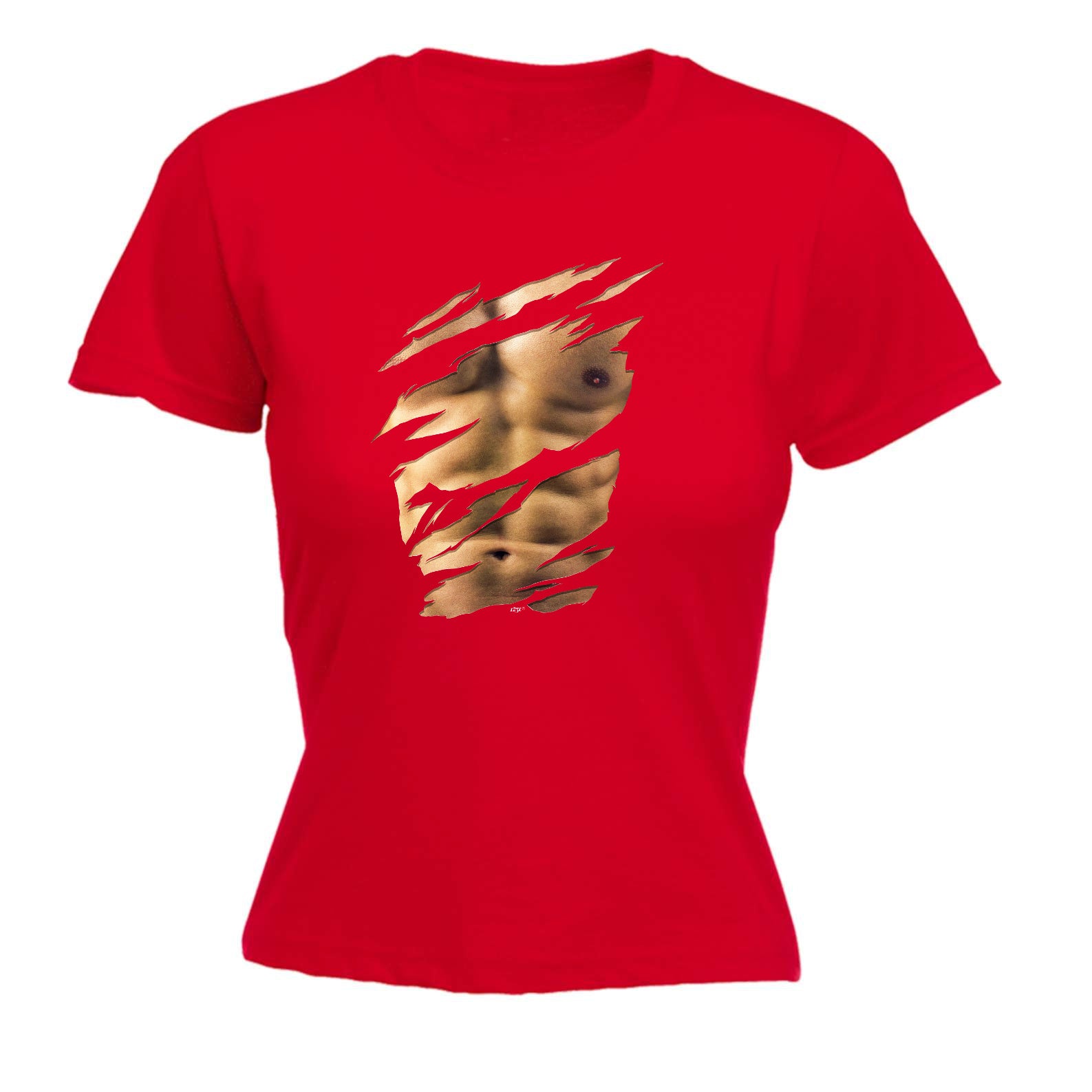 Ripped Six Pack - Funny Womens T-Shirt Tshirt