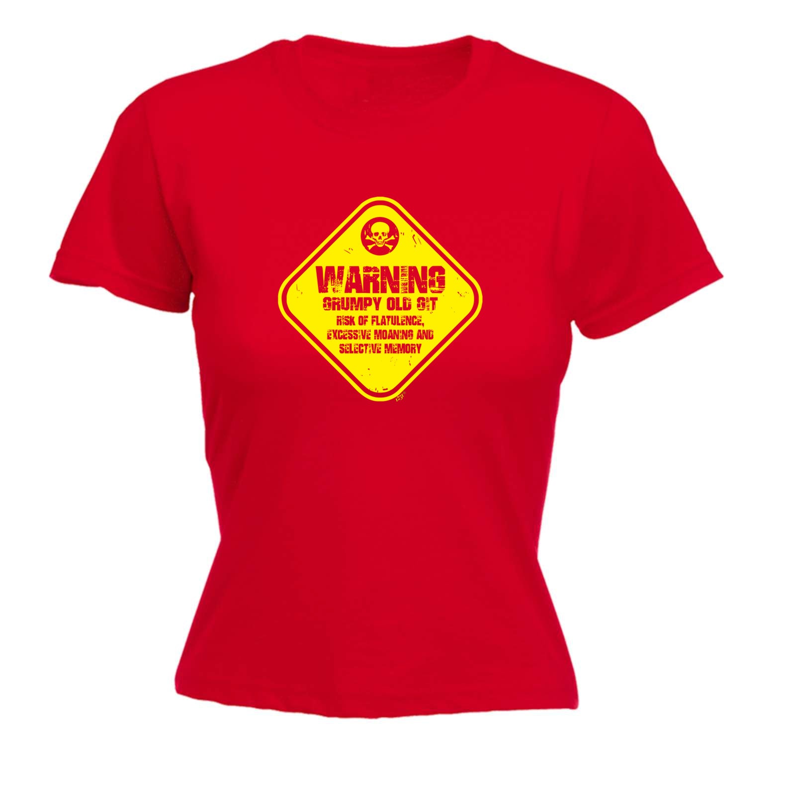 Warning Grumpy Old Git - Funny Womens T-Shirt Tshirt