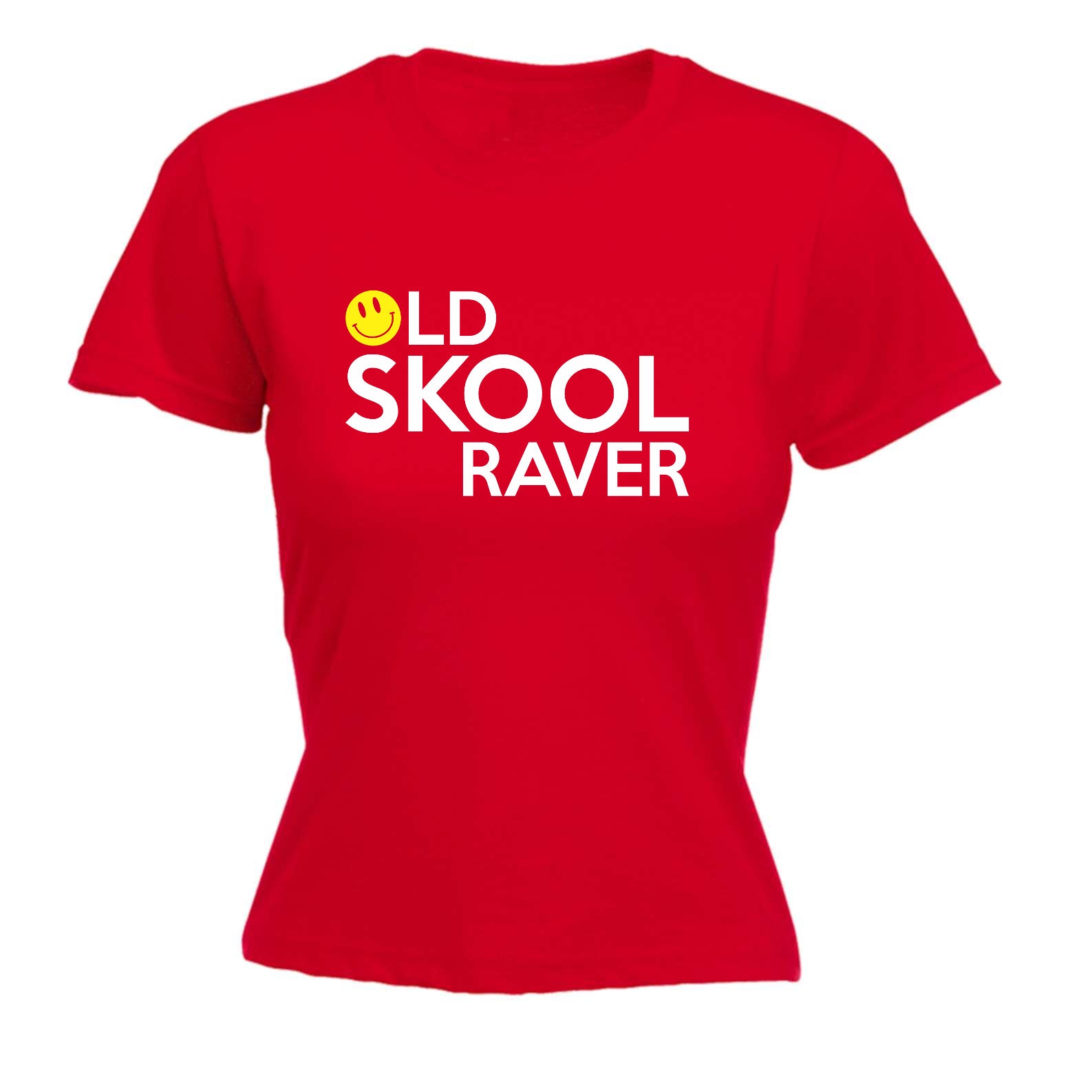 Old Skool Raver - Funny Womens T-Shirt Tshirt