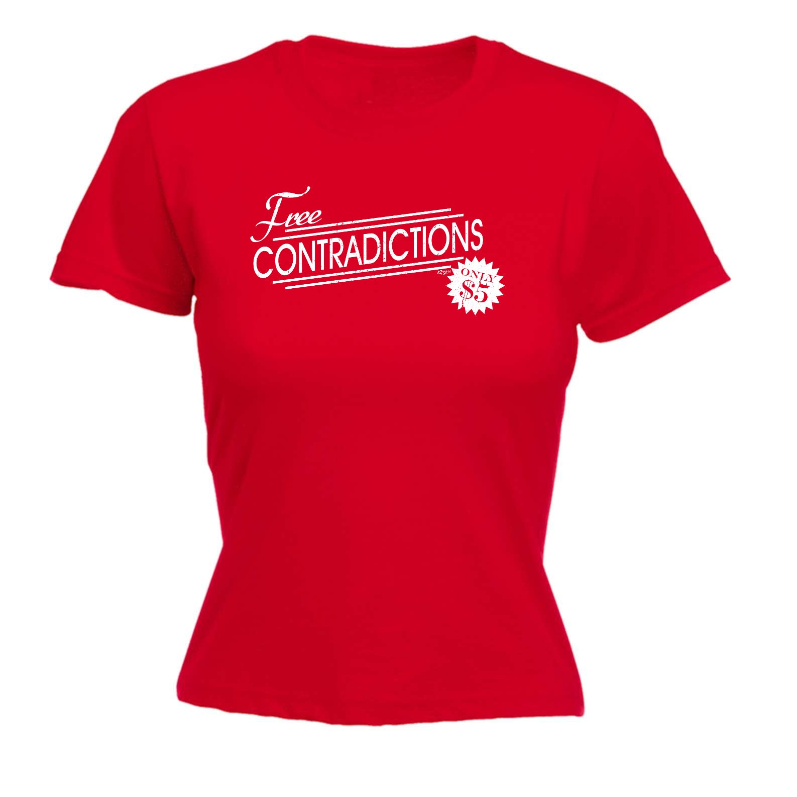 Free Contradictions - Funny Womens T-Shirt Tshirt
