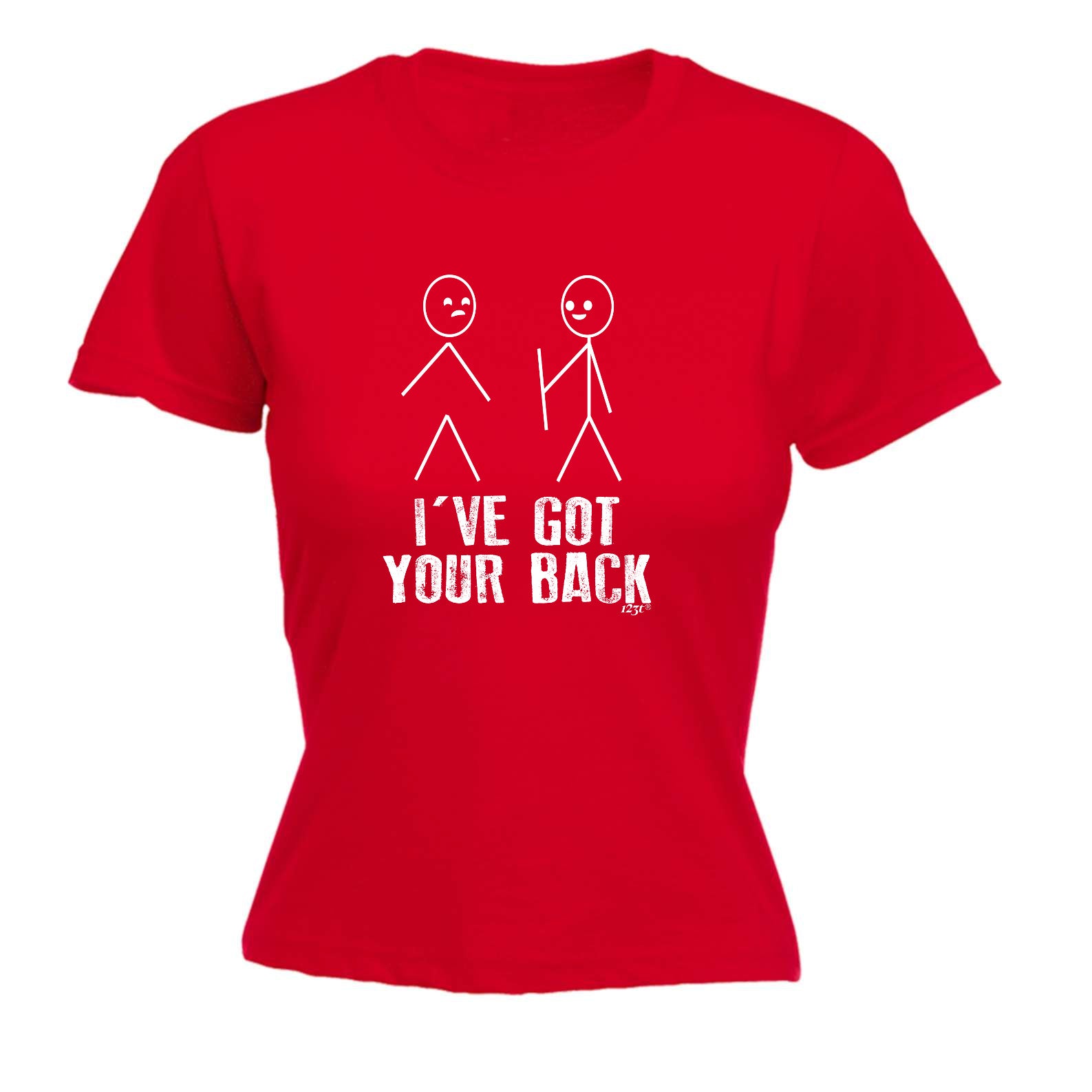 Ive Got Your Back Stickmen - Funny Womens T-Shirt Tshirt