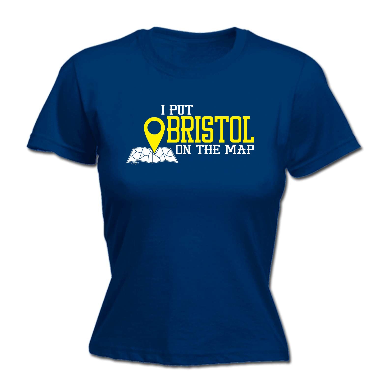Put On The Map Bristol - Funny Womens T-Shirt Tshirt