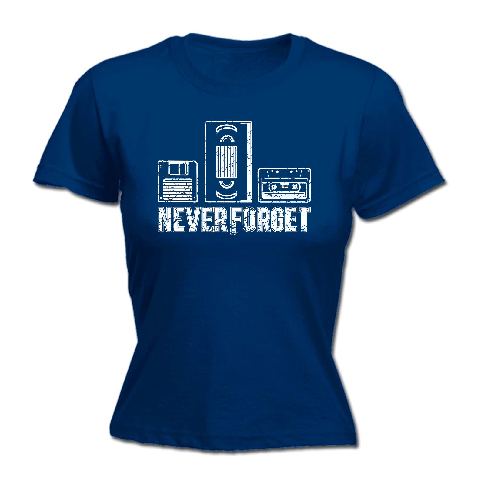 Never Forget Floppy Vhs Tape Retro - Funny Womens T-Shirt Tshirt