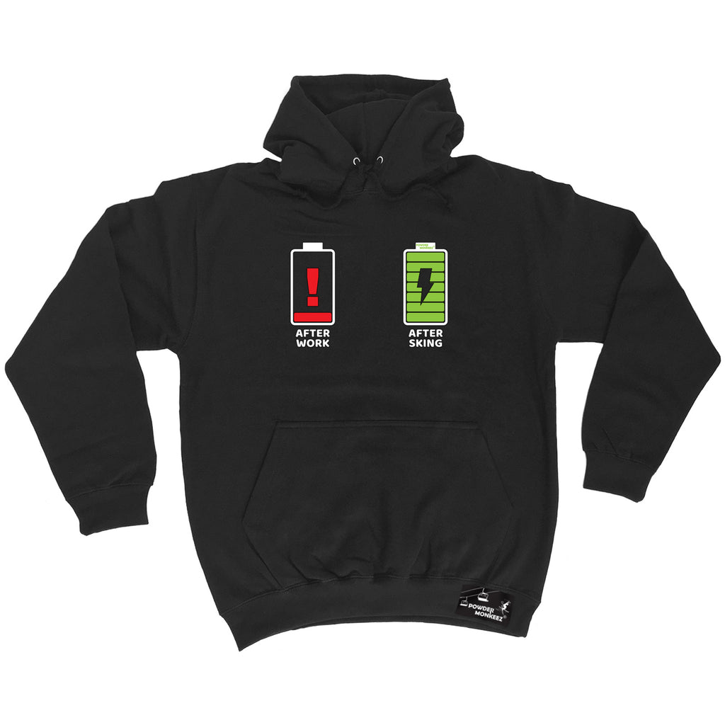 Pm After Work After Skiing - Funny Hoodies Hoodie