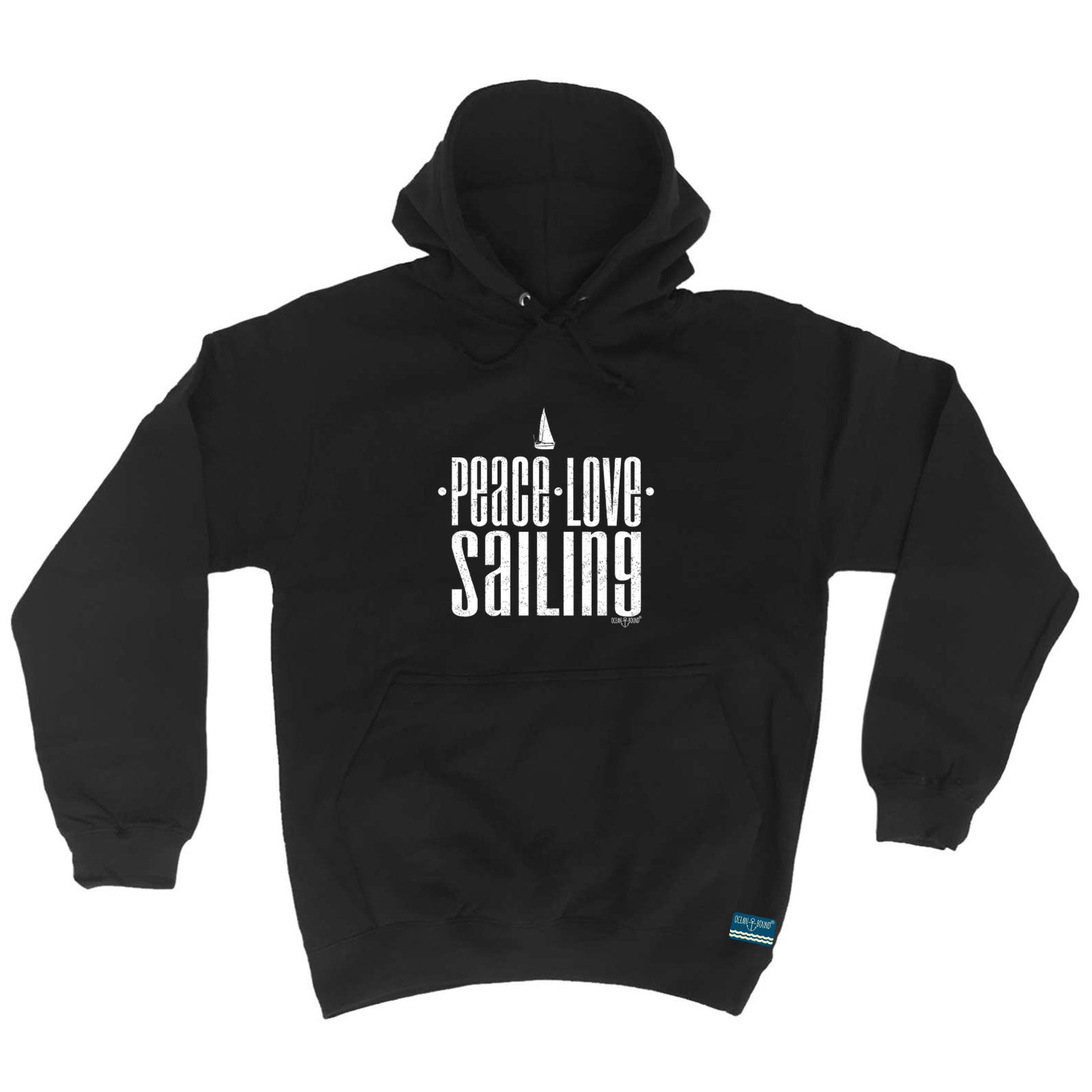 Ob Peace Love Sailing - Funny Hoodies Hoodie