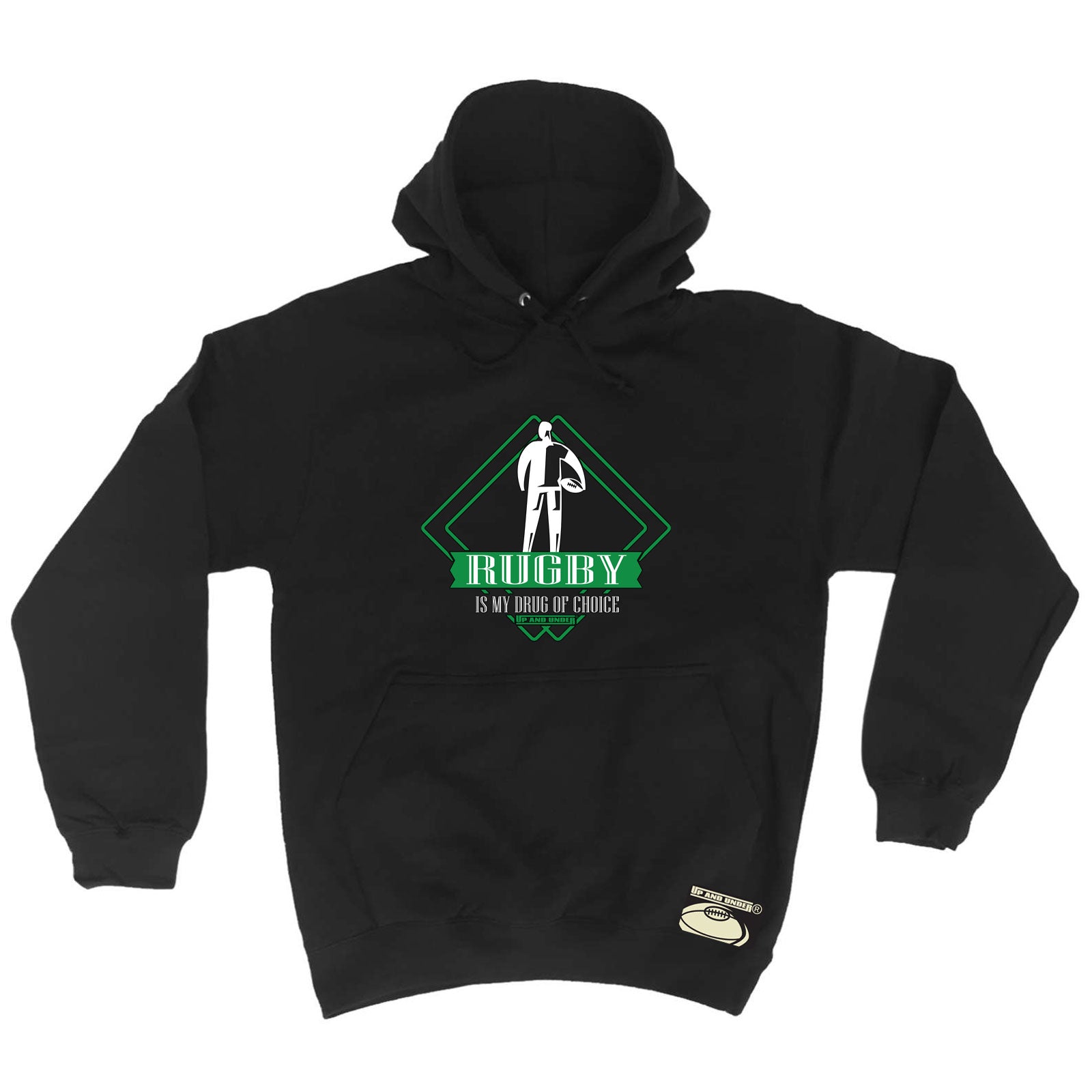 Uau Rugby Drug Of Choice - Funny Hoodies Hoodie