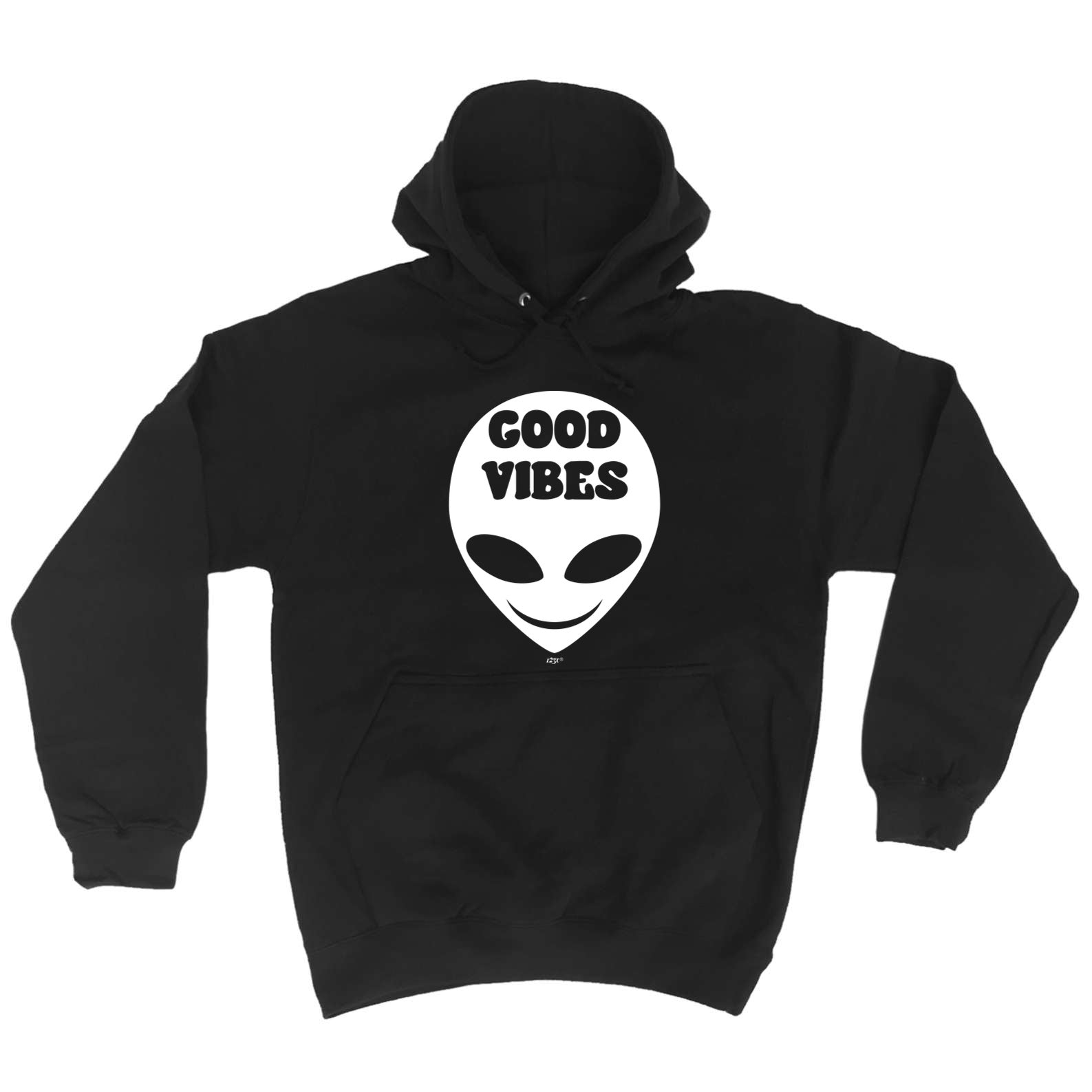 Festival Good Vibes Alien White - Funny Hoodies Hoodie