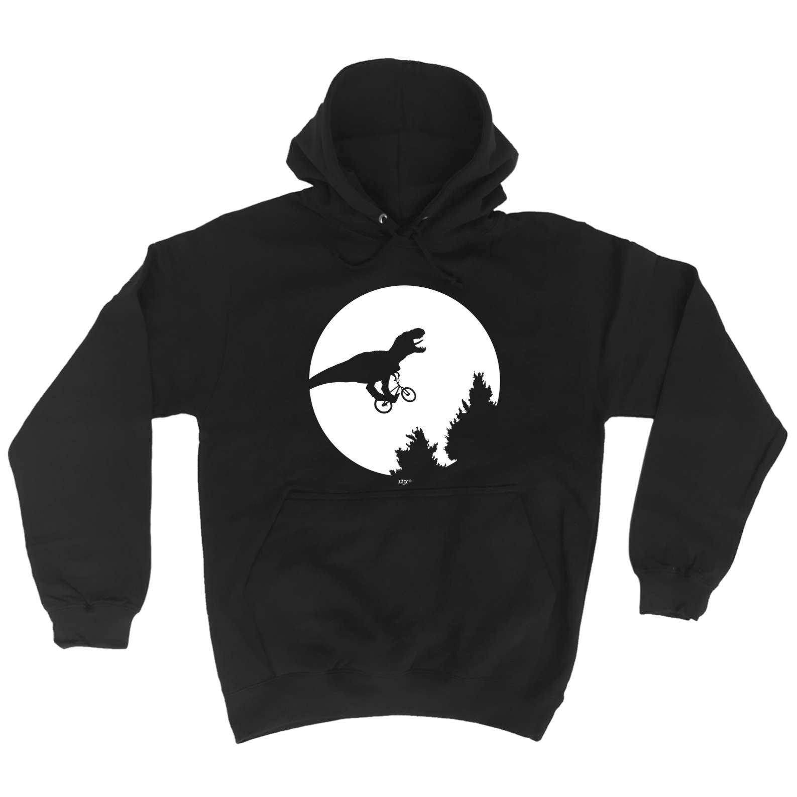 Dinosaur Across The Moon - Funny Hoodies Hoodie