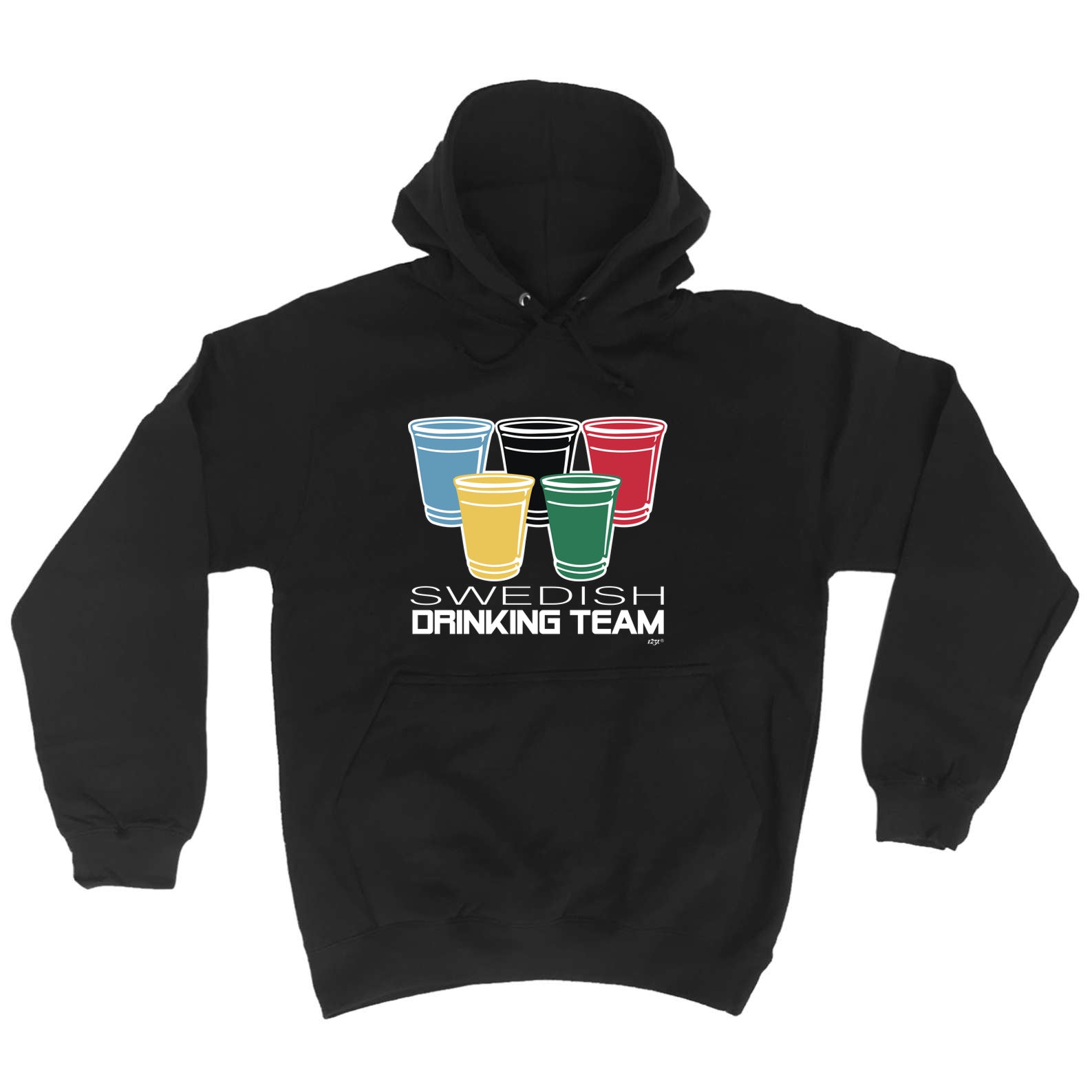 Swedish Drinking Team Glasses - Funny Hoodies Hoodie