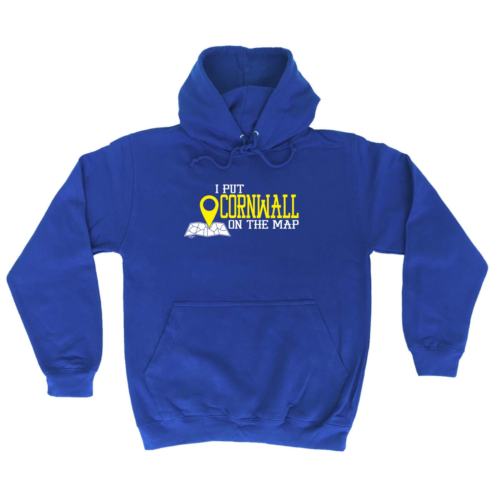 Put On The Map Cornwall - Funny Hoodies Hoodie