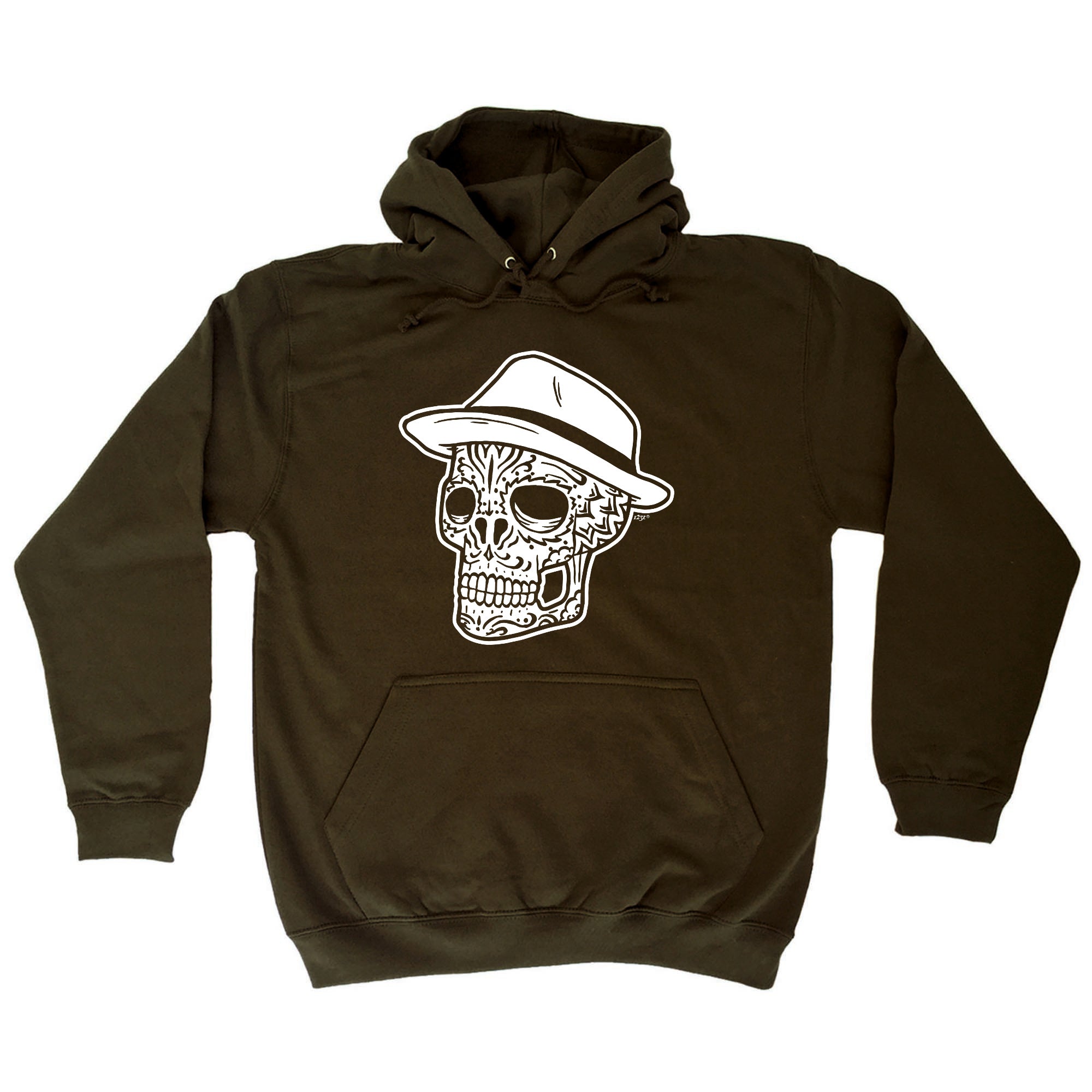 Fedora Candy Skull - Funny Hoodies Hoodie
