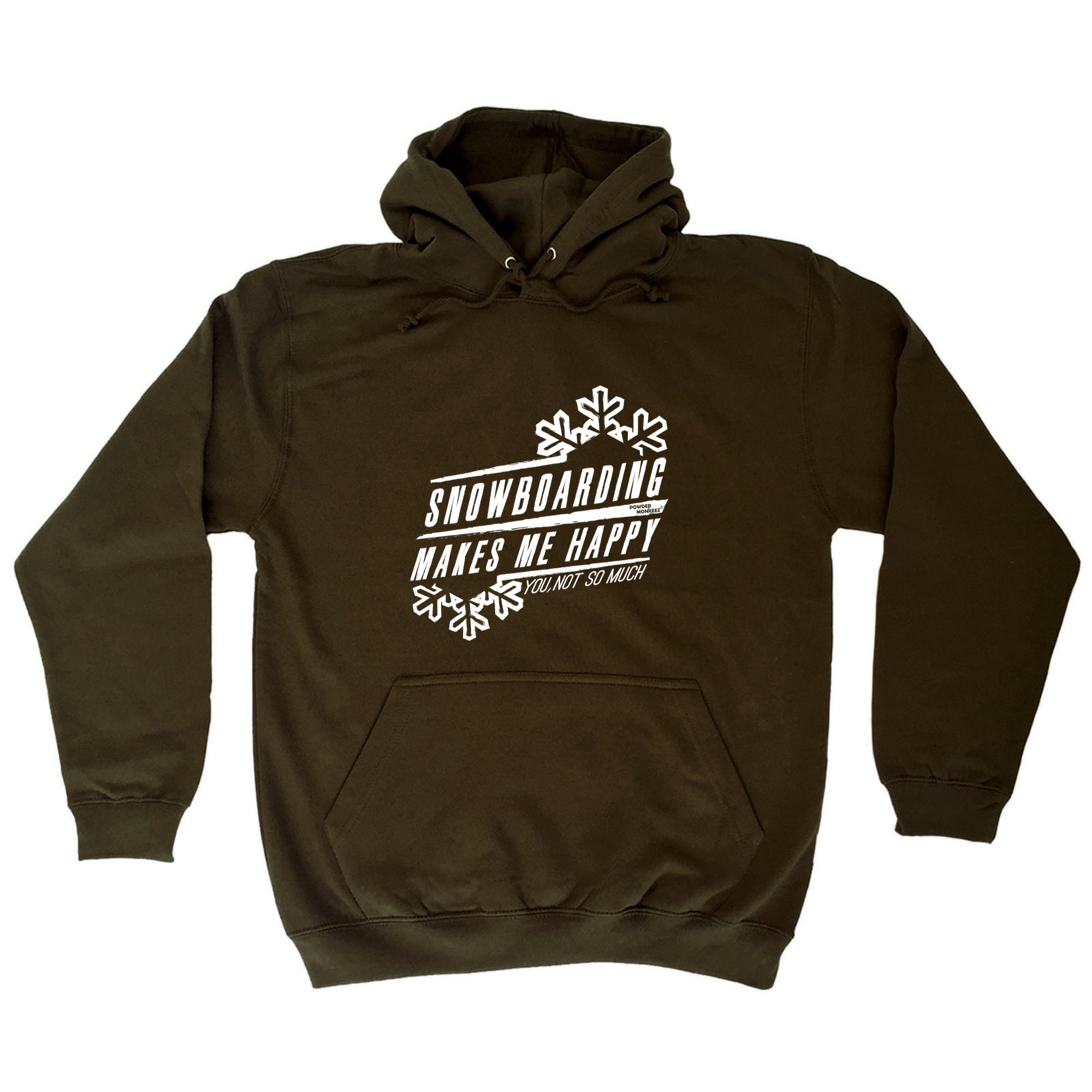 Pm Snowboarding Makes Me Happy - Funny Hoodies Hoodie