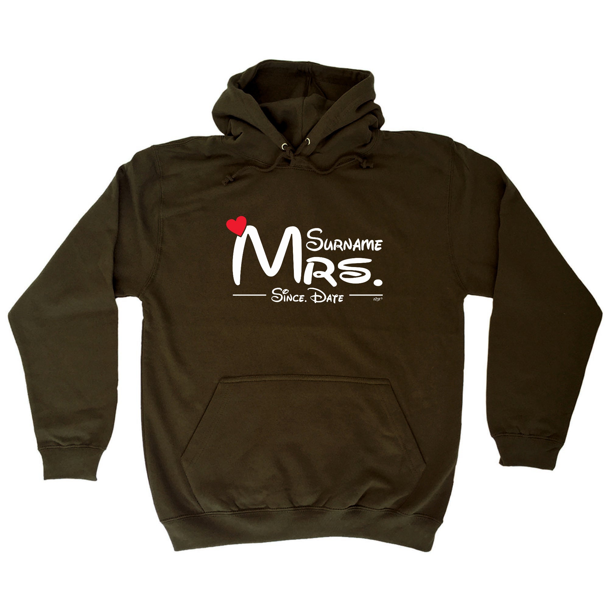 Surname Heart Mrs Since - Funny Hoodies Hoodie