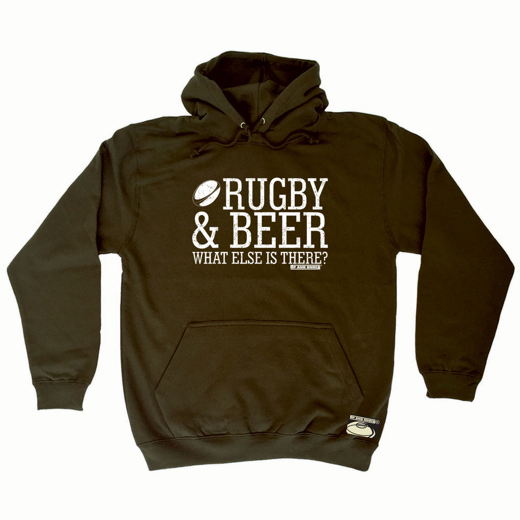 Uau Rugby And Beer What Else Is There - Funny Hoodies Hoodie