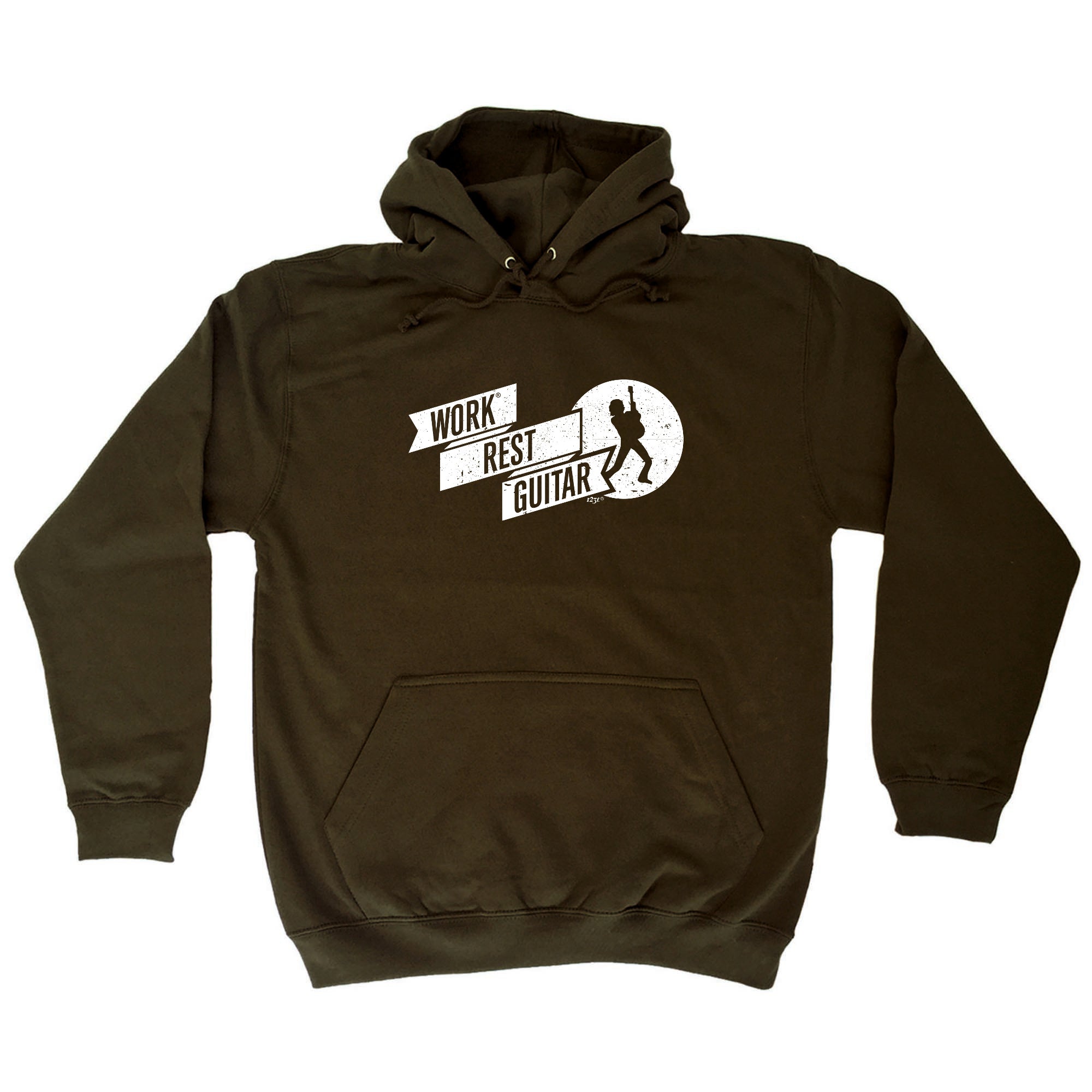 Work Rest Guitar Music - Funny Hoodies Hoodie