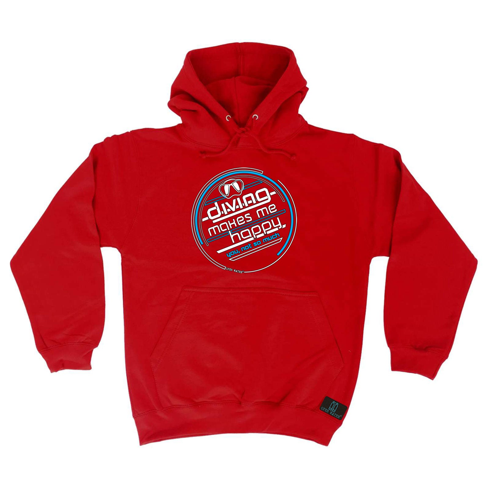 Ow Diving Makes Me Happy - Funny Hoodies Hoodie