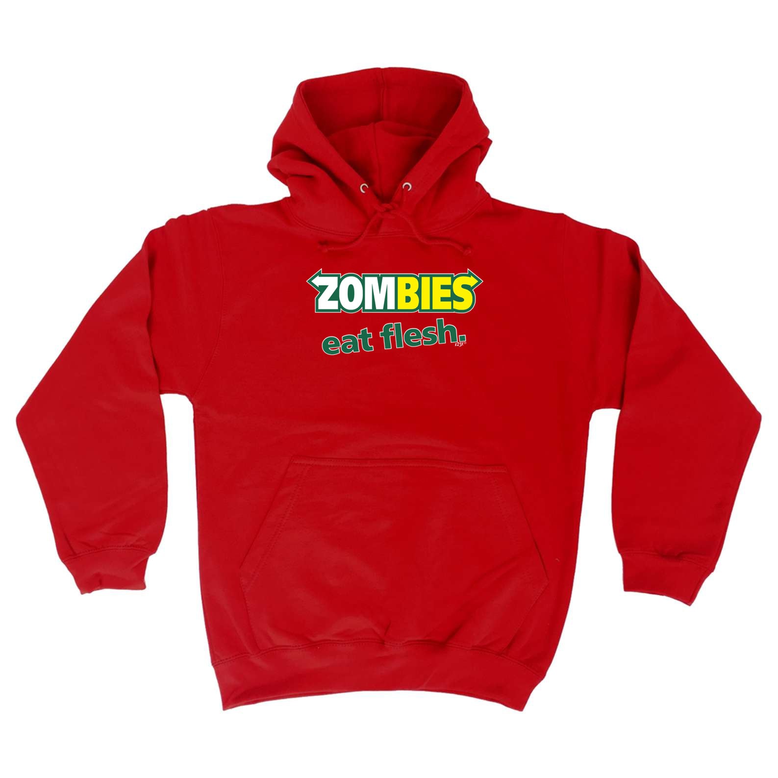 Zombies Eat Flesh - Funny Hoodies Hoodie