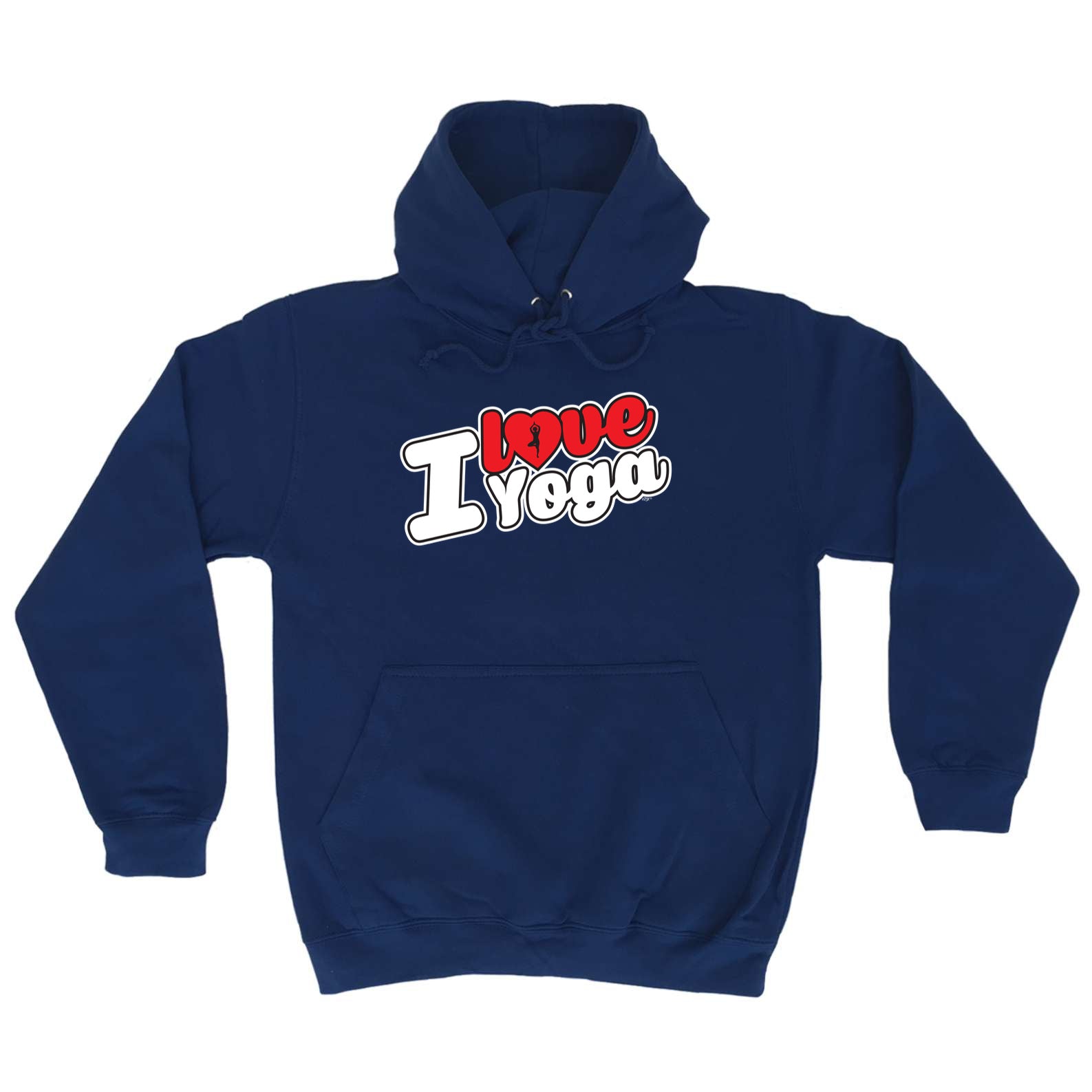 Love Yoga Stencil - Funny Hoodies Hoodie