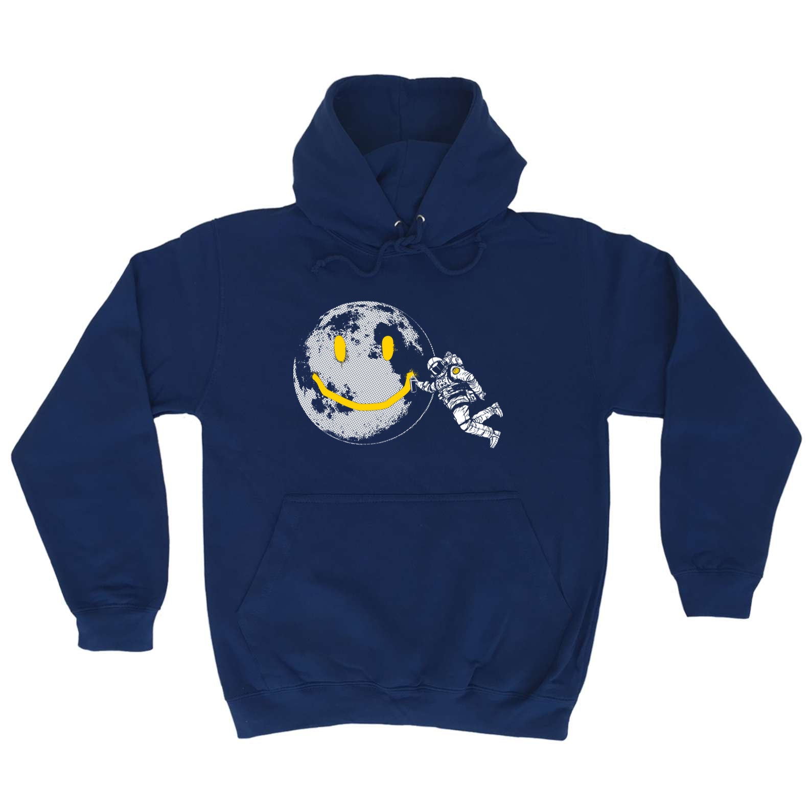 Austraunaught Smile Spray Paint Moon - Funny Hoodies Hoodie