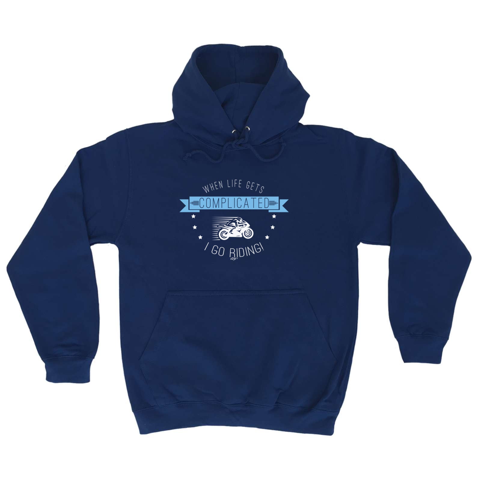 When My Life Gets Complicated Go Riding Moto - Funny Hoodies Hoodie