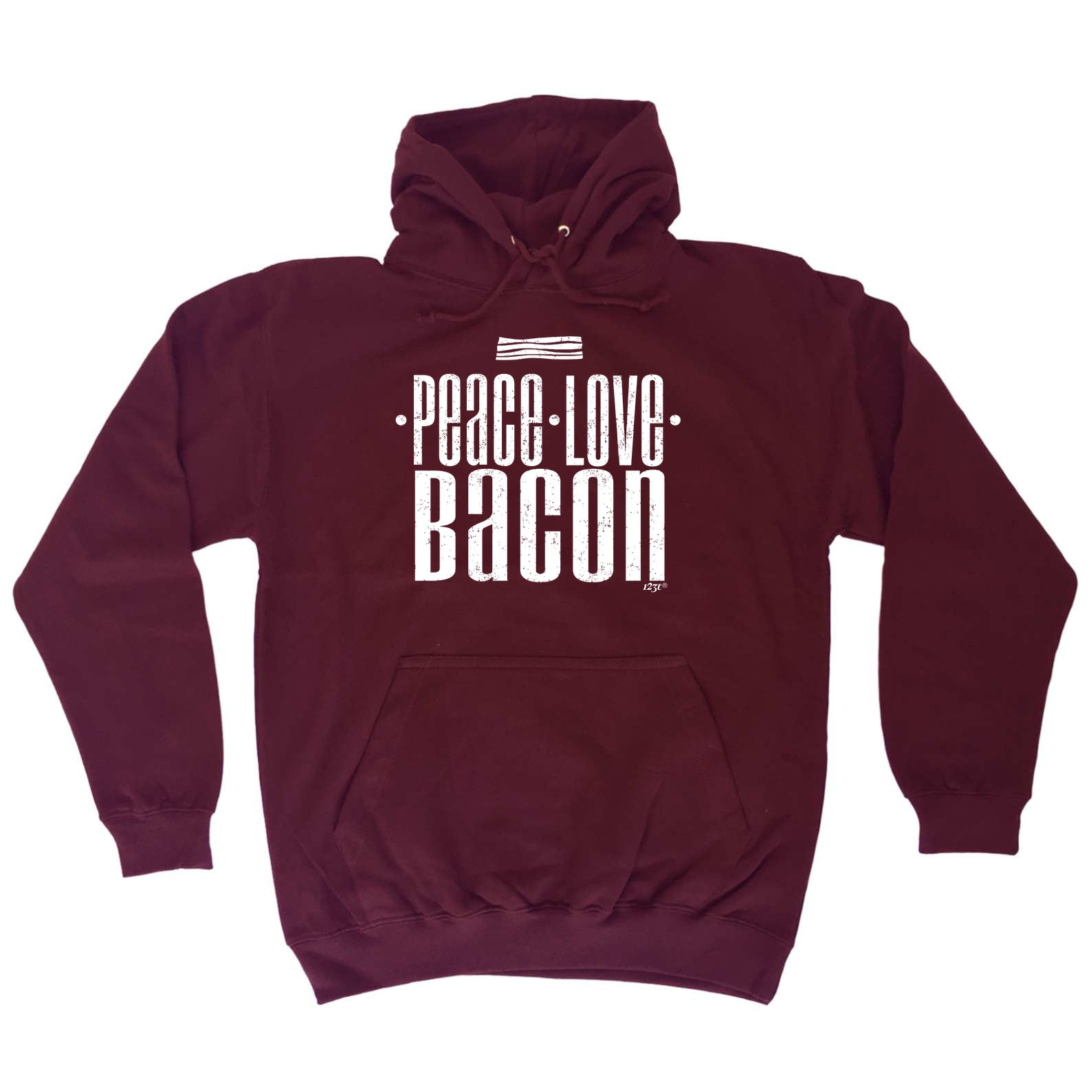 Peace Love Bacon - Funny Hoodies Hoodie