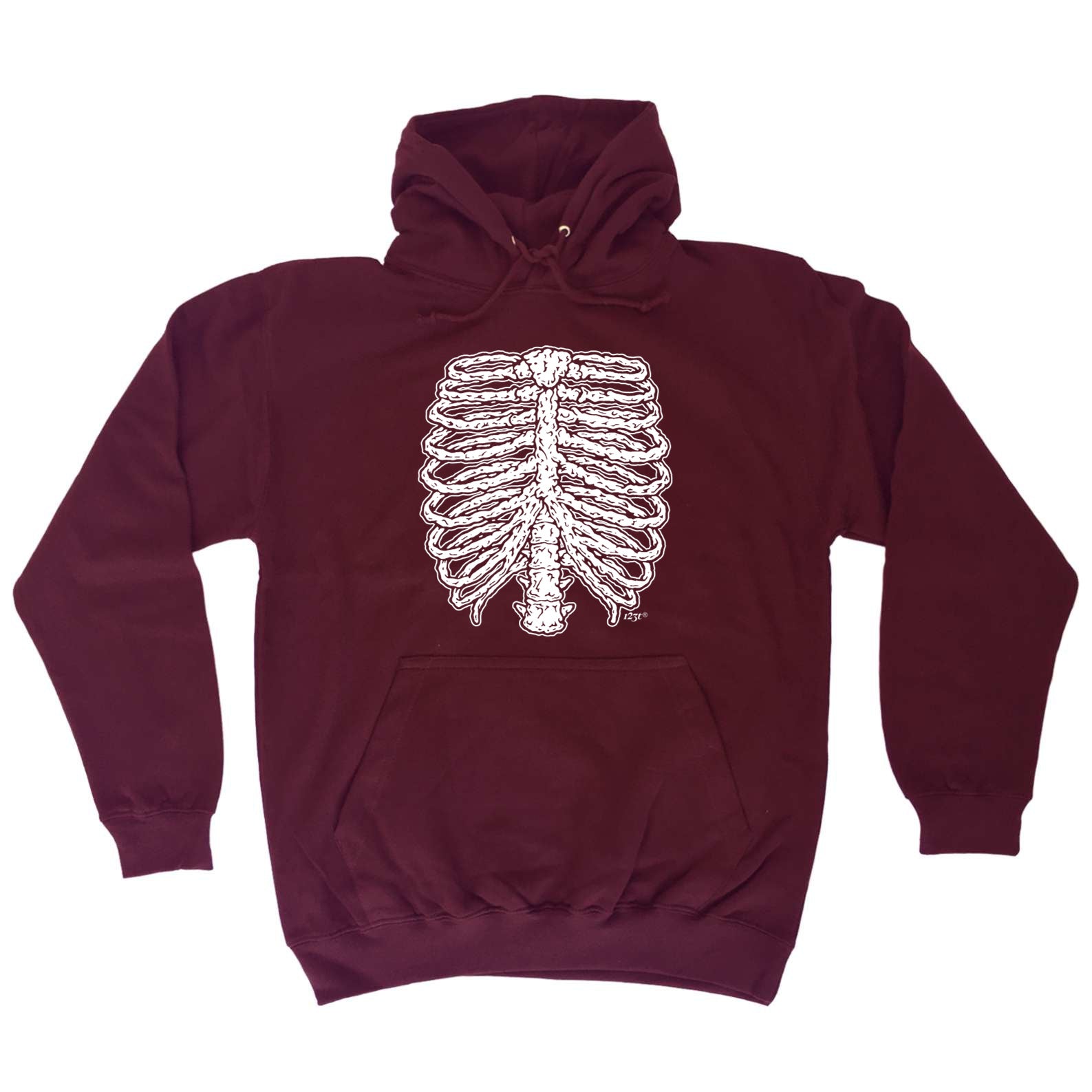 Skeleton Ribs Halloween - Funny Hoodies Hoodie