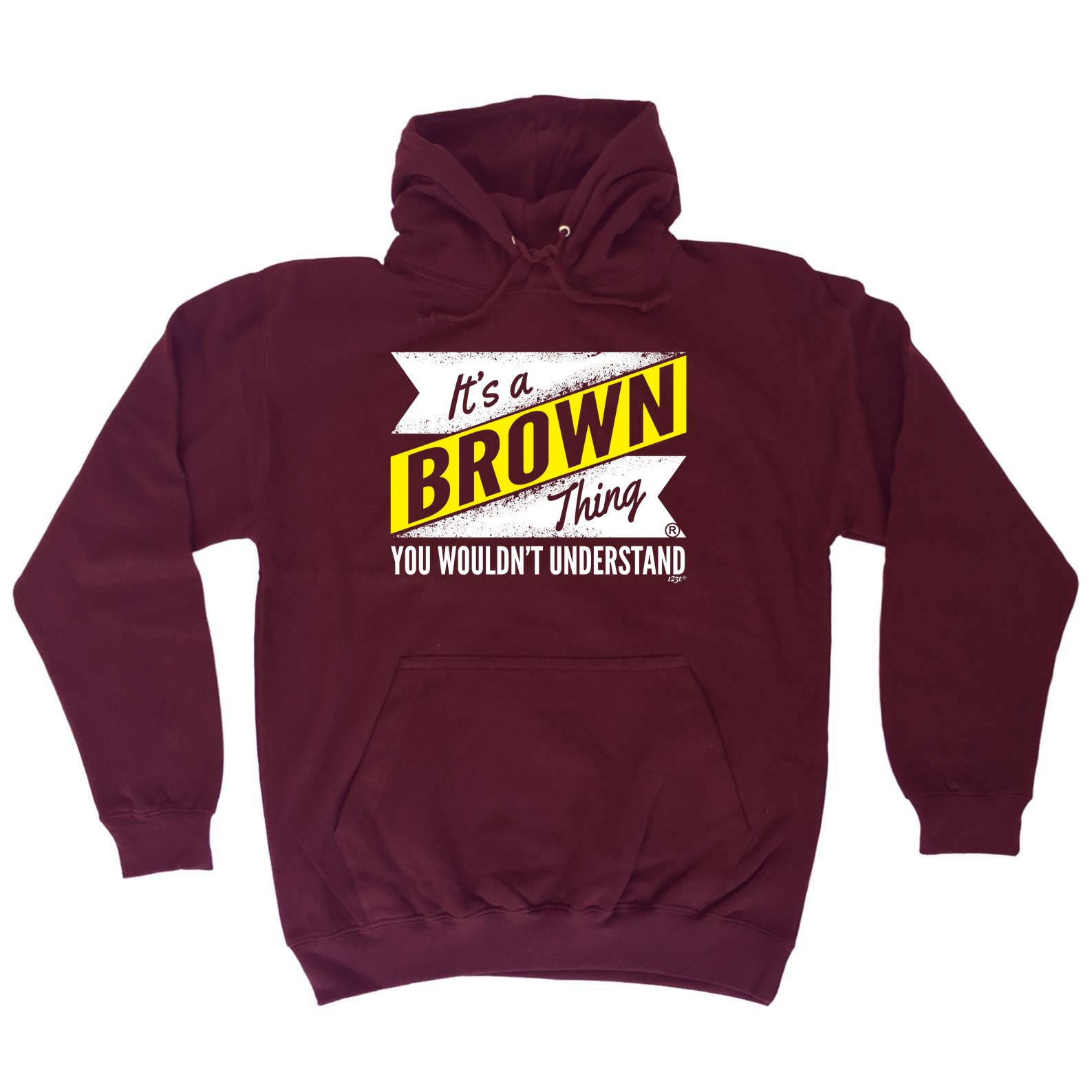 Brown V2 Surname Thing - Funny Hoodies Hoodie